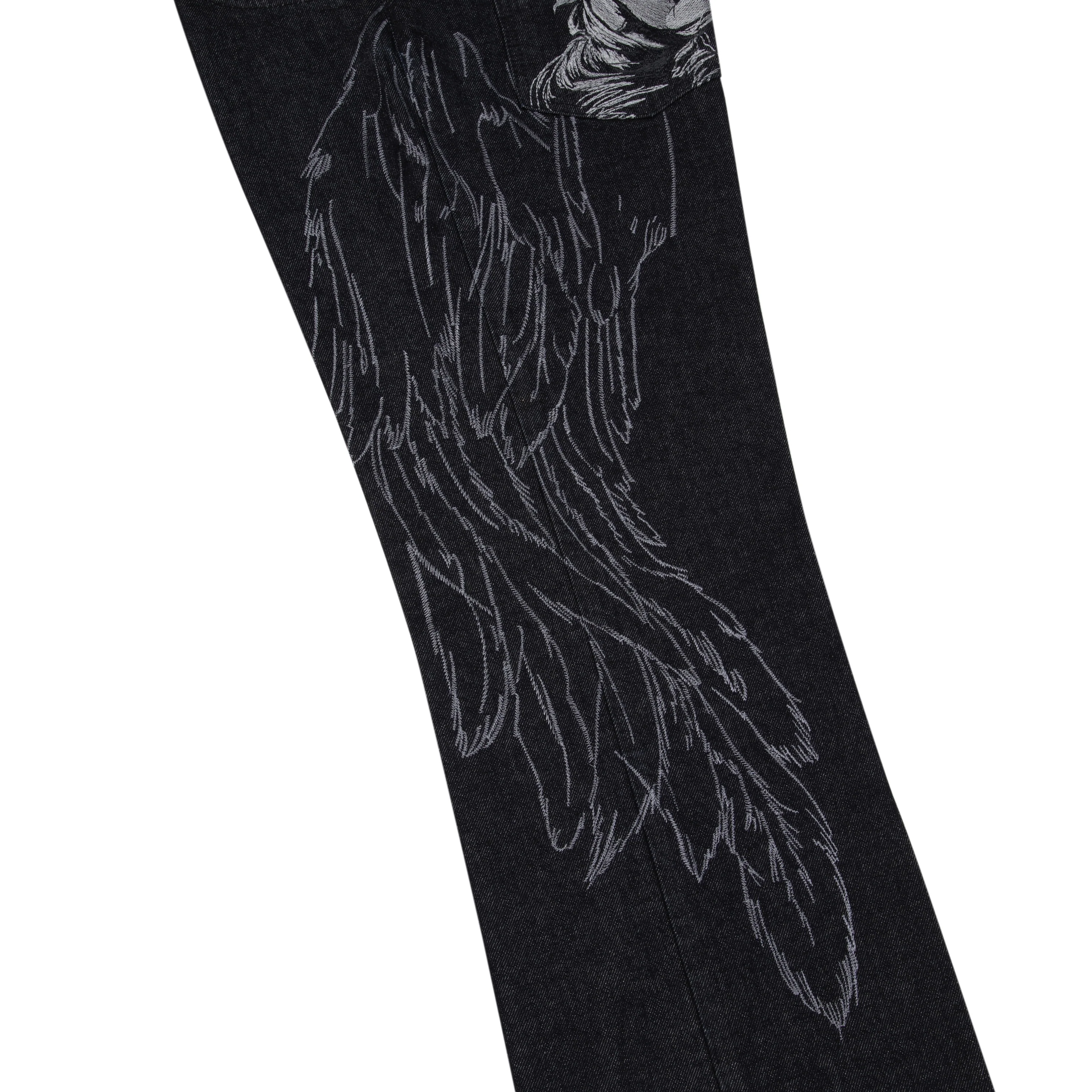 "hellboy" indigo raw bootcut Denim - Image 6