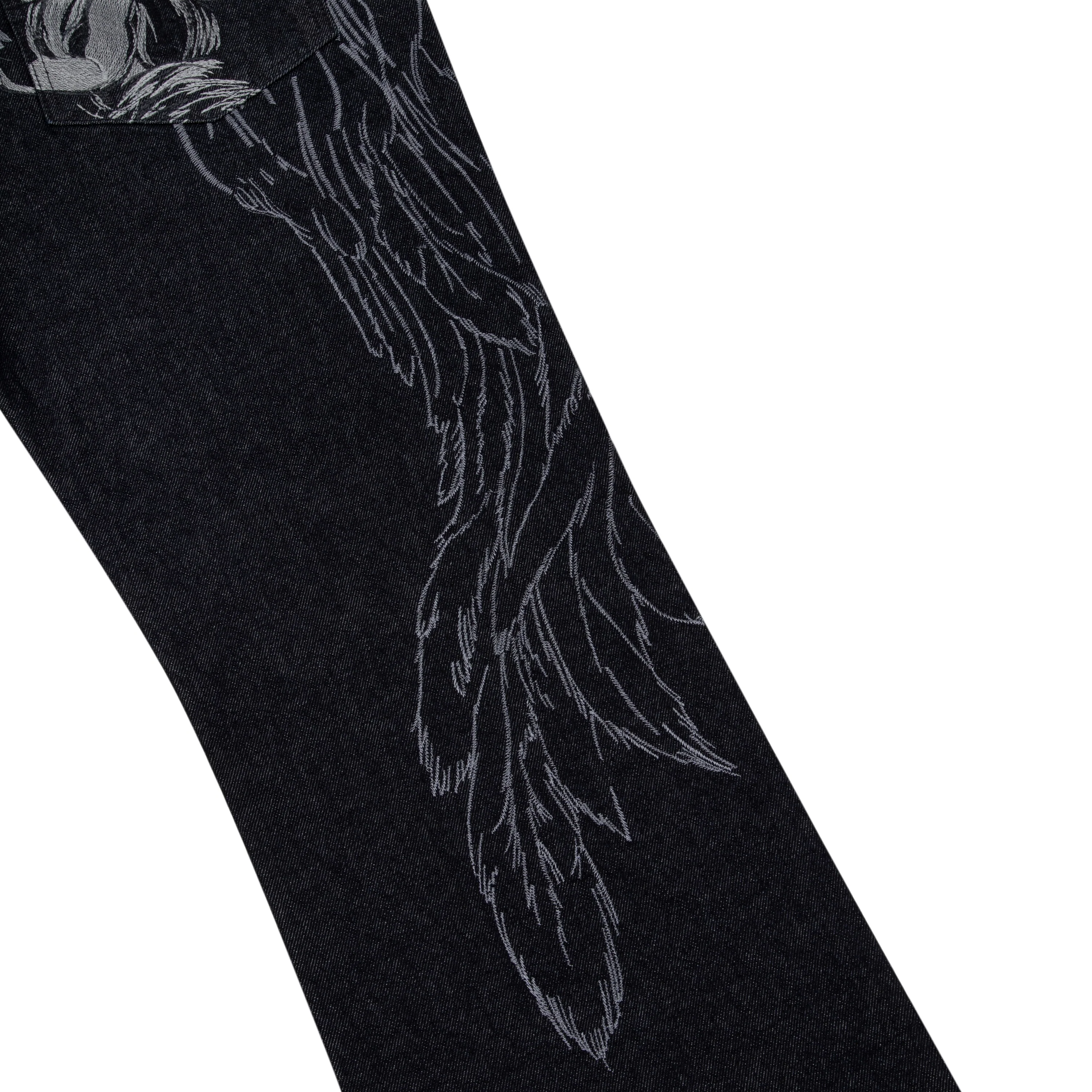 "hellboy" indigo raw bootcut Denim - Image 7