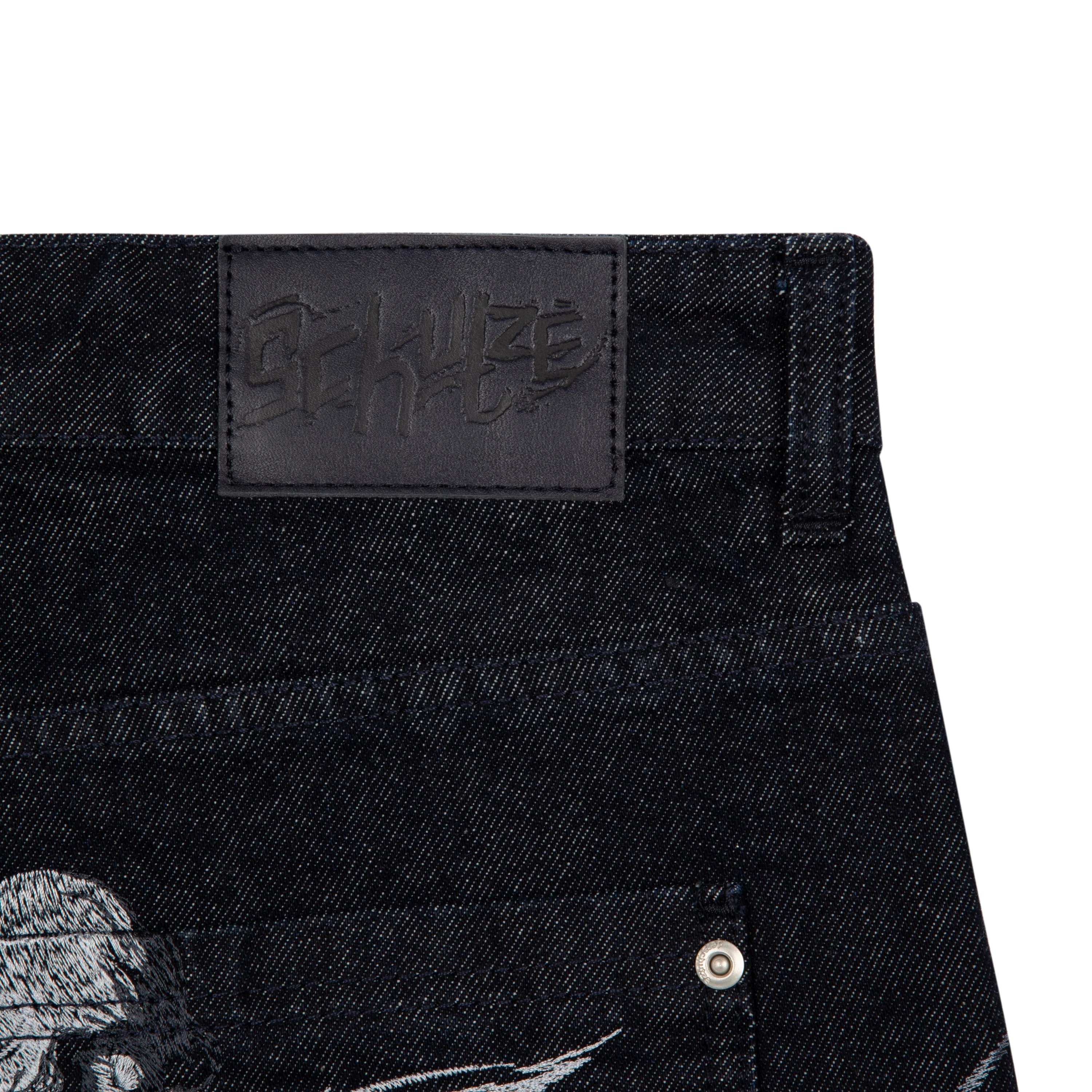 "hellboy" indigo raw bootcut Denim - Image 8