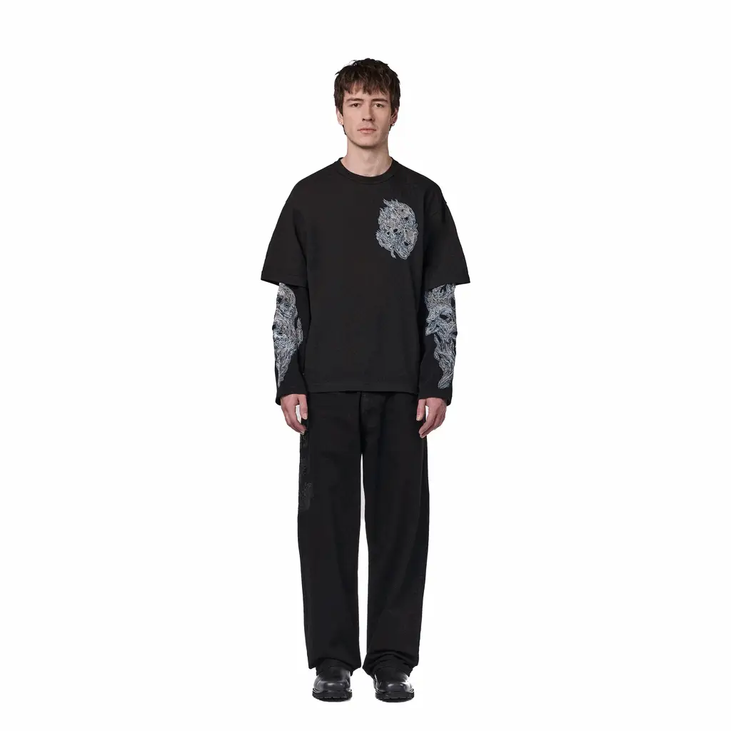 "hellboy" layered Longsleeve - Image 11