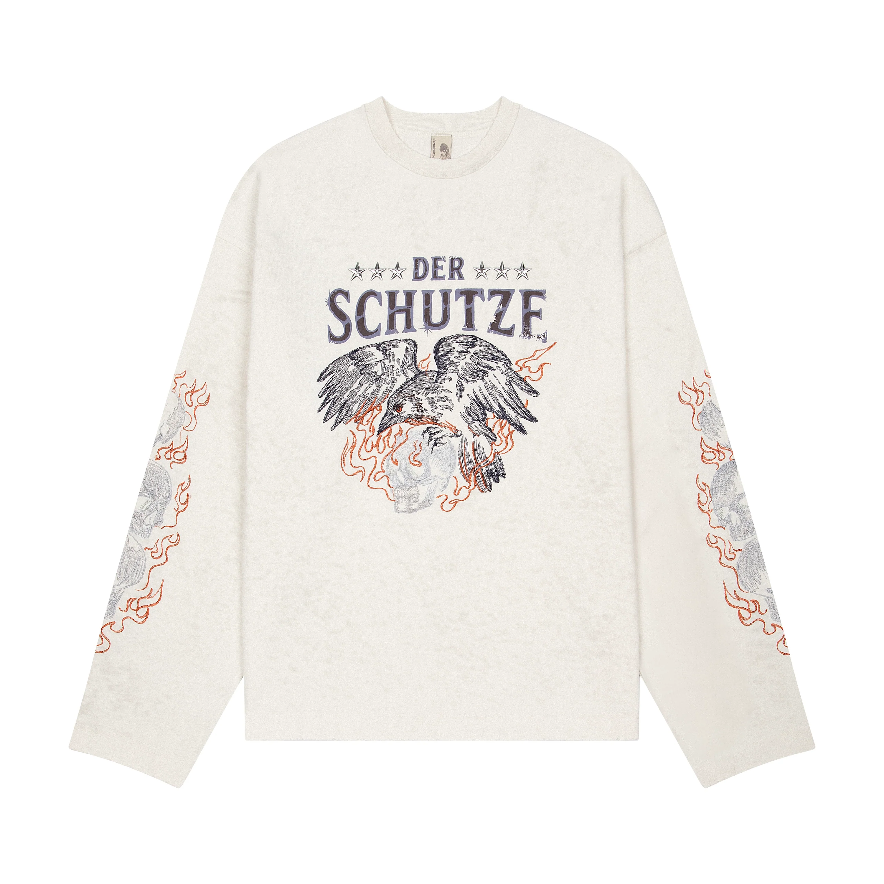 "hellboy" Longsleeve off white