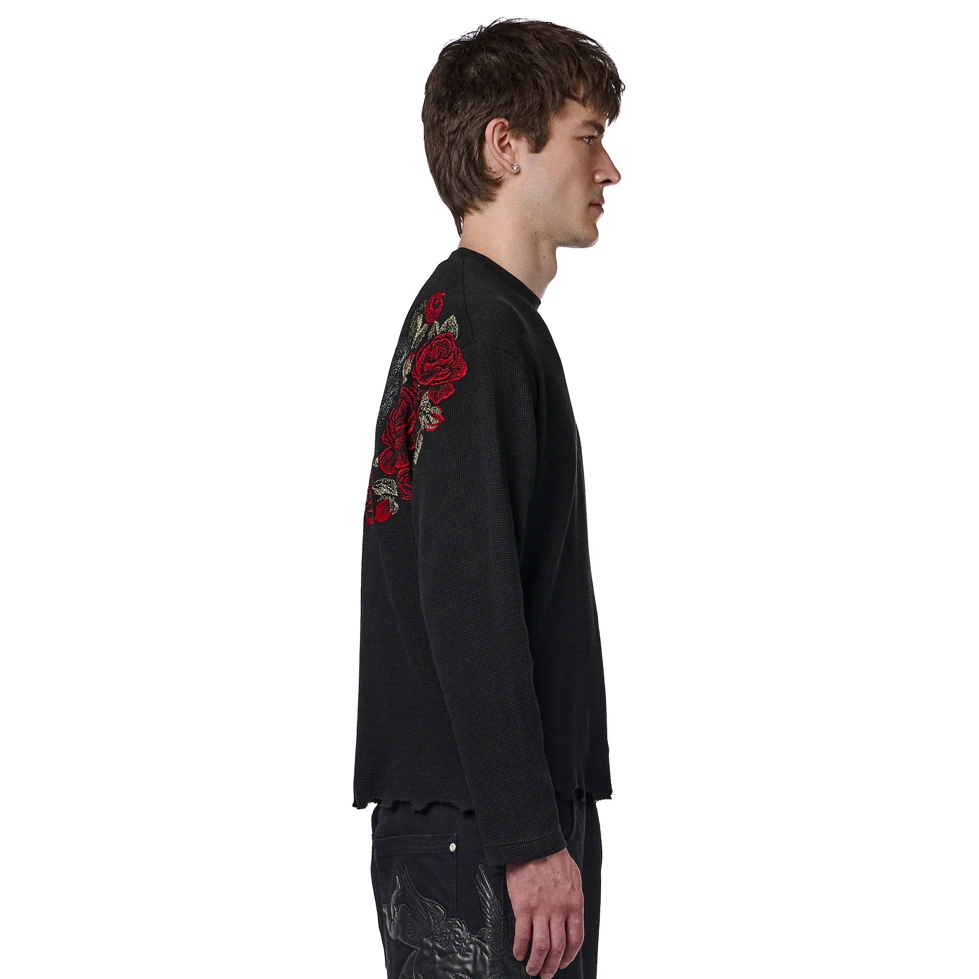"hellboy" waffle Longsleeve black - Image 10