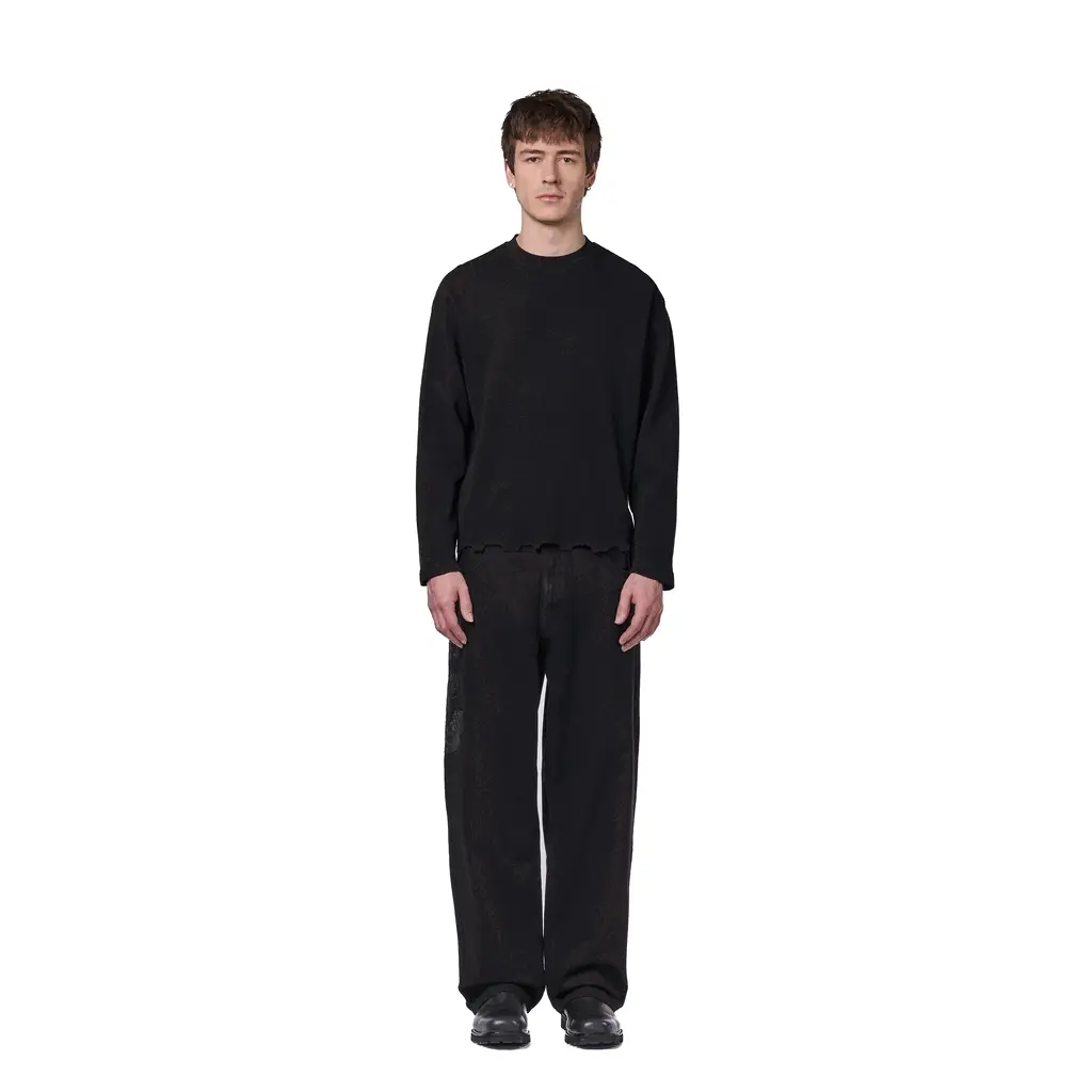 "hellboy" waffle Longsleeve black - Image 11