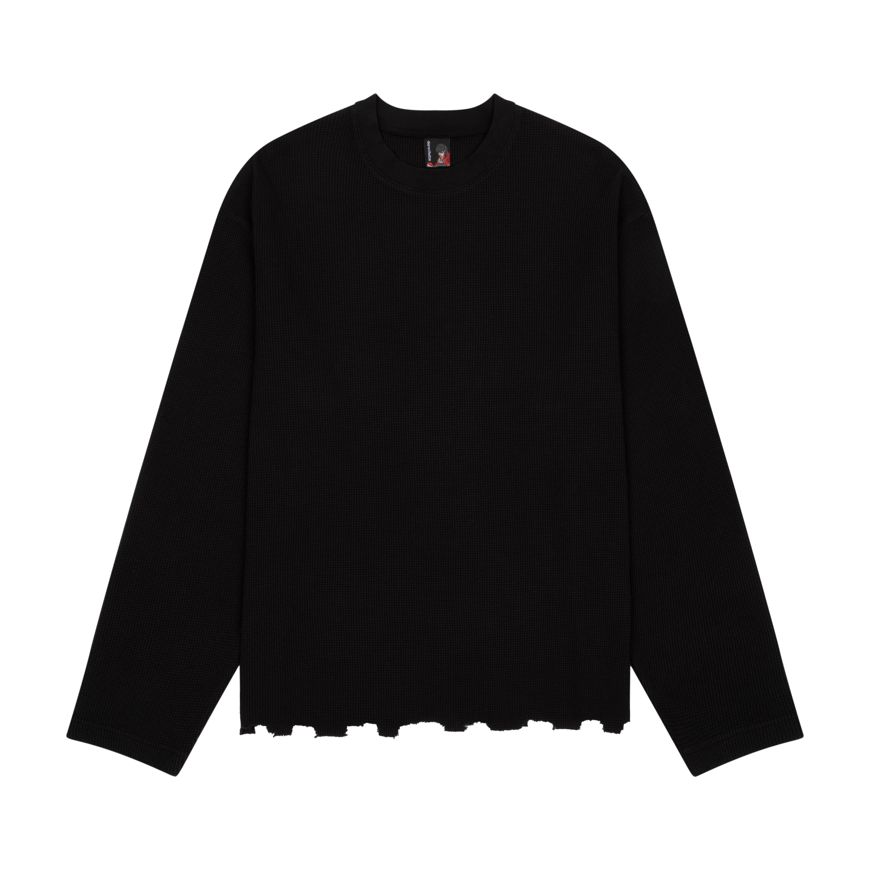 "hellboy" waffle Longsleeve black - Image 2