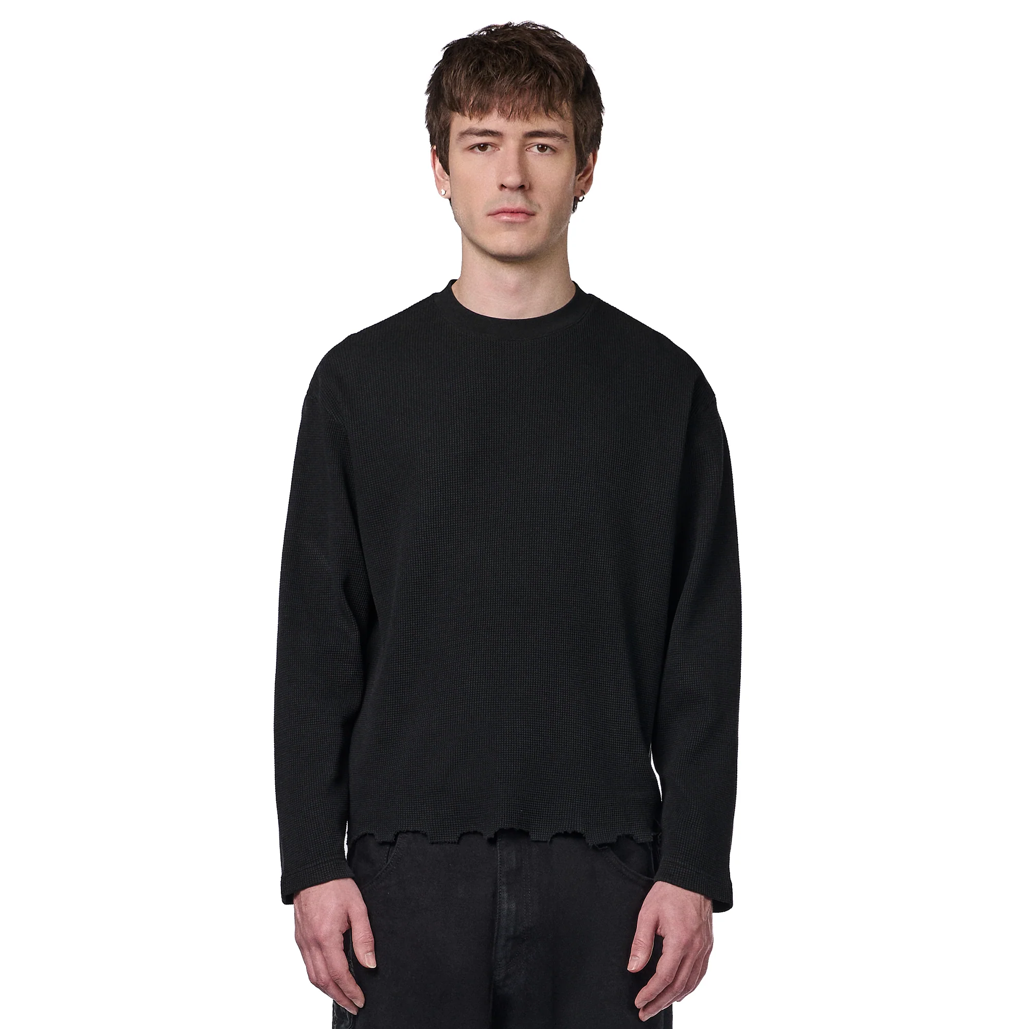"hellboy" waffle Longsleeve black - Image 7