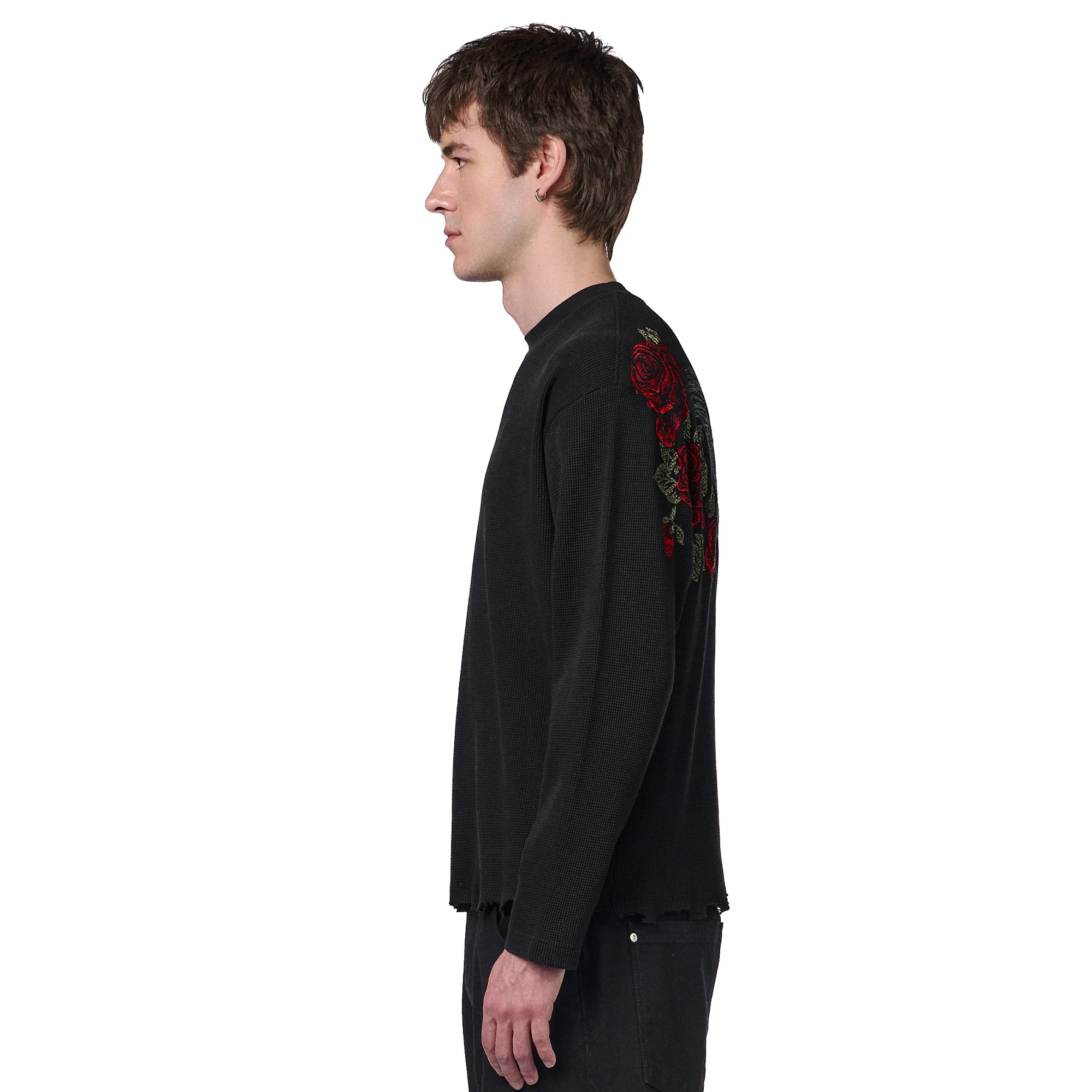 "hellboy" waffle Longsleeve black - Image 8