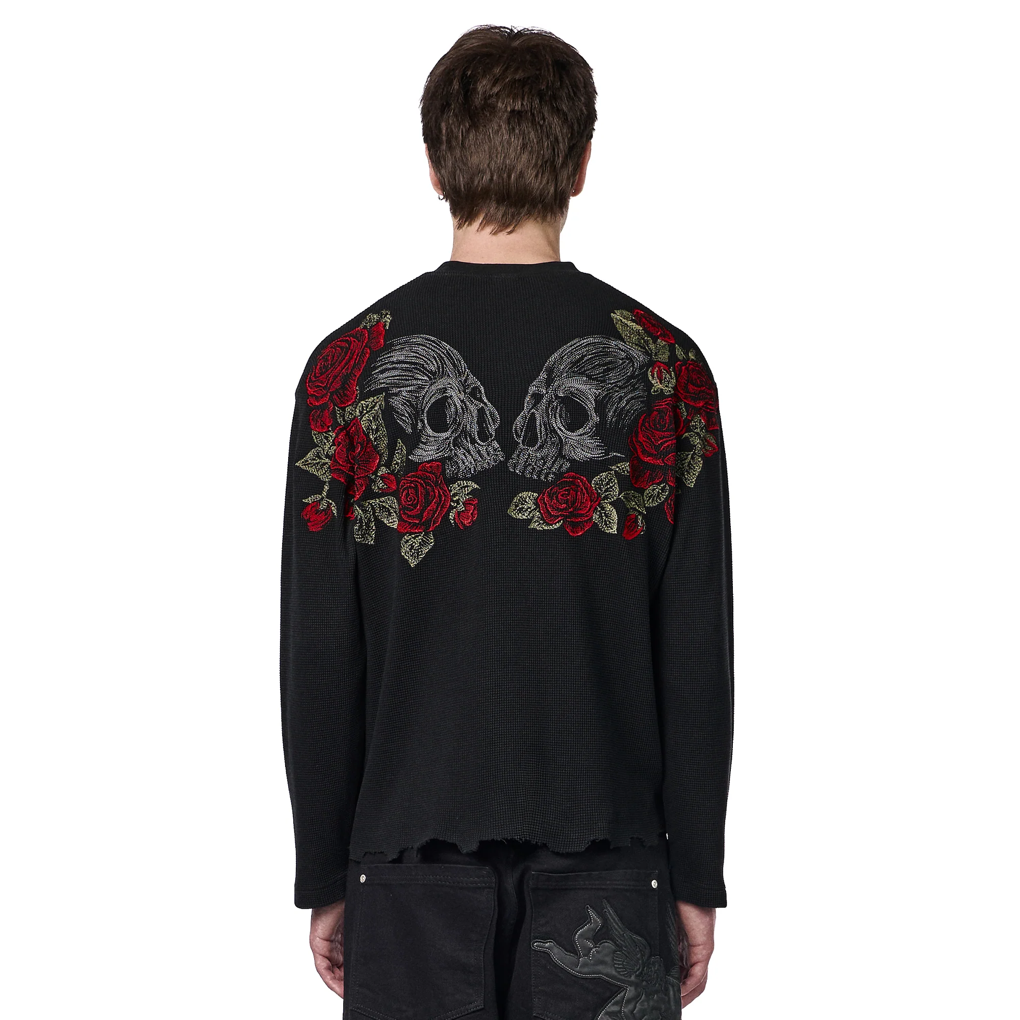 "hellboy" waffle Longsleeve black - Image 9