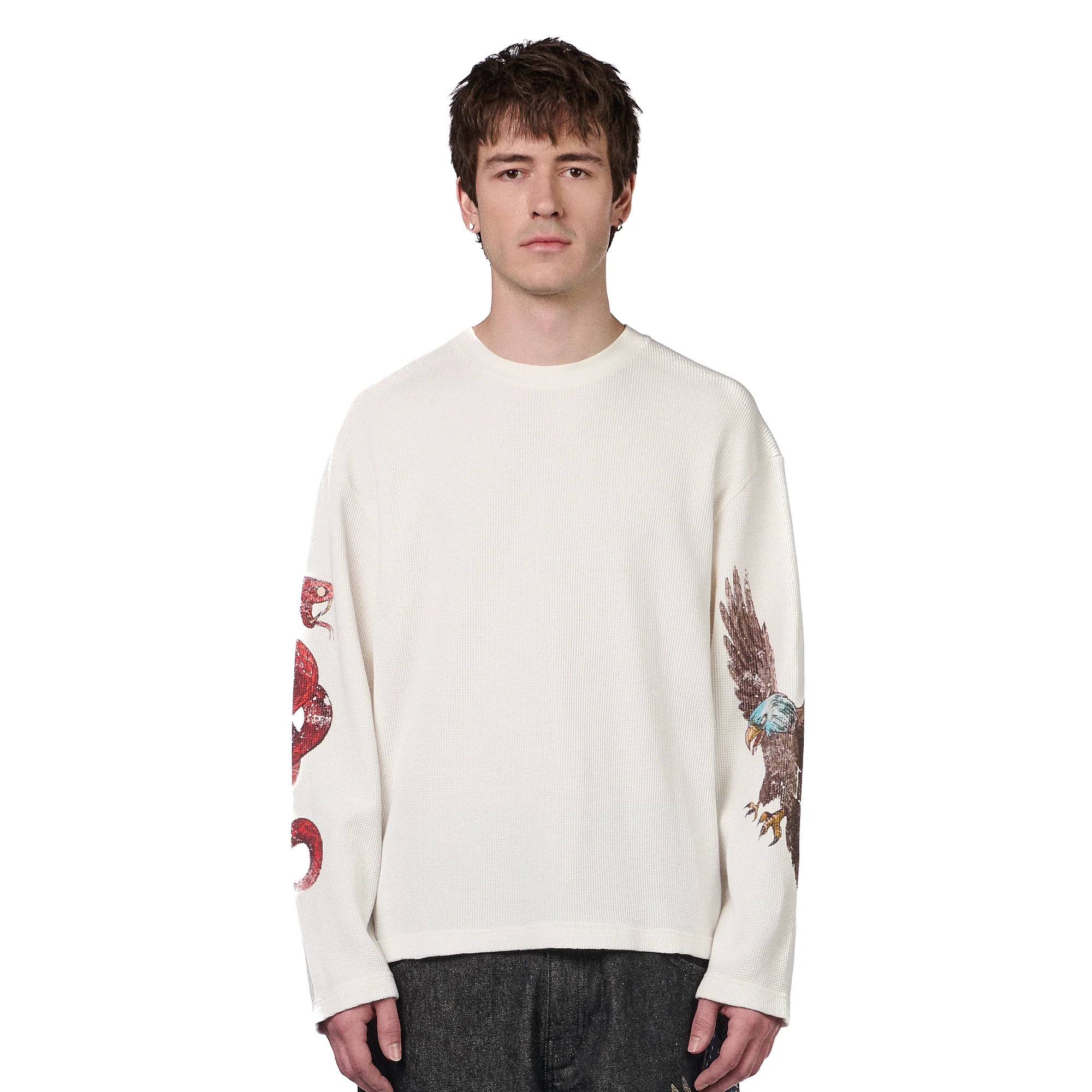 "hellboy" waffle Longsleeve off white - Image 7