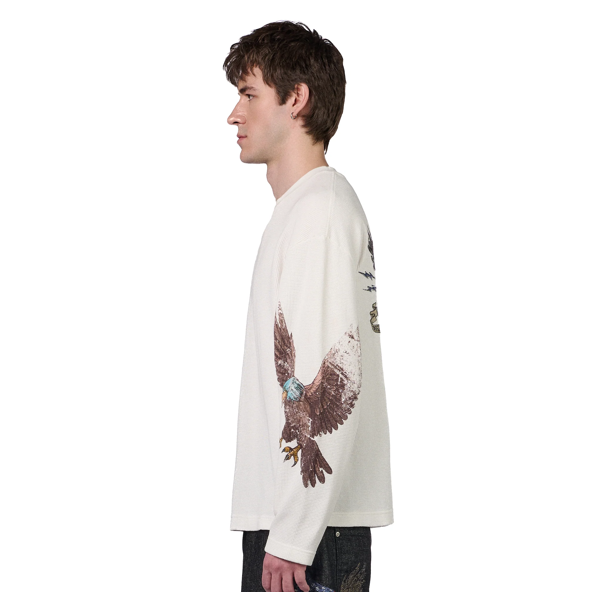 "hellboy" waffle Longsleeve off white - Image 8