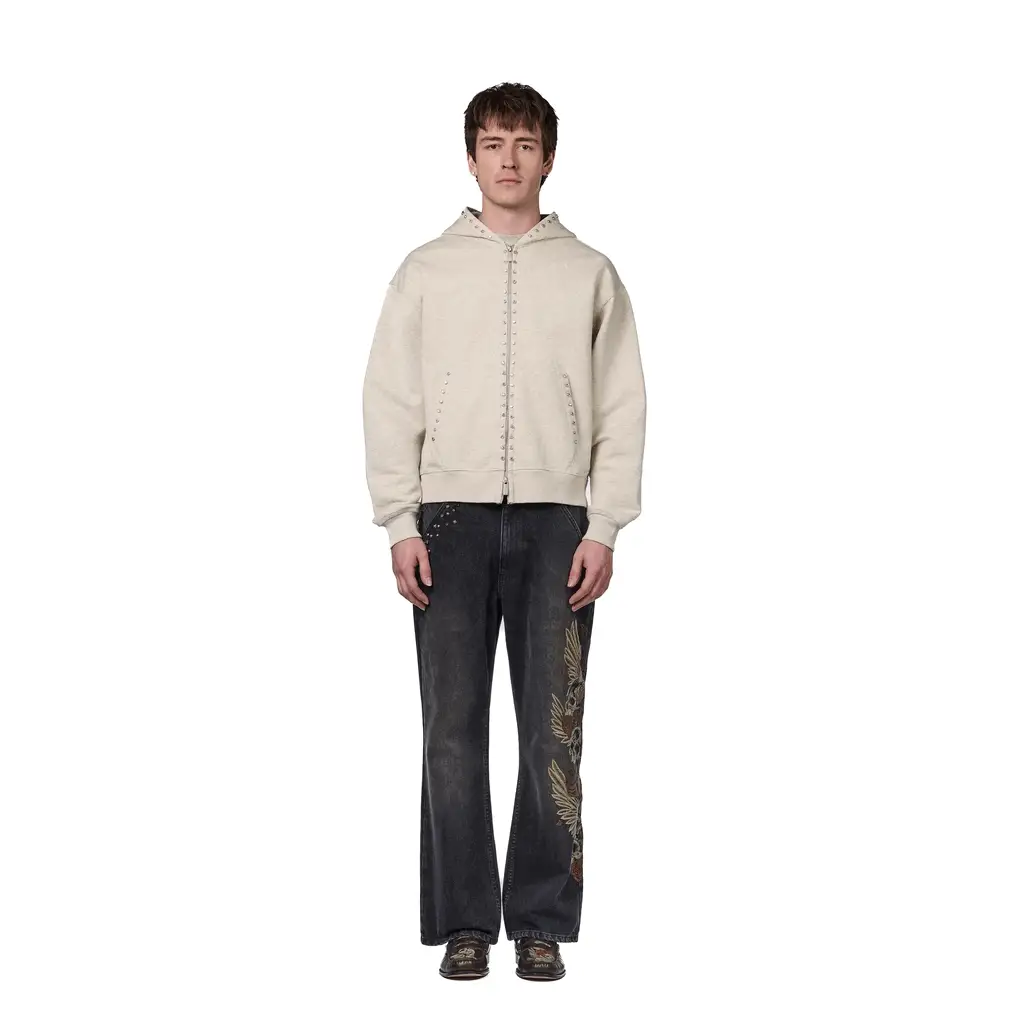 "hellboy" Zip Up grey melange - Image 10