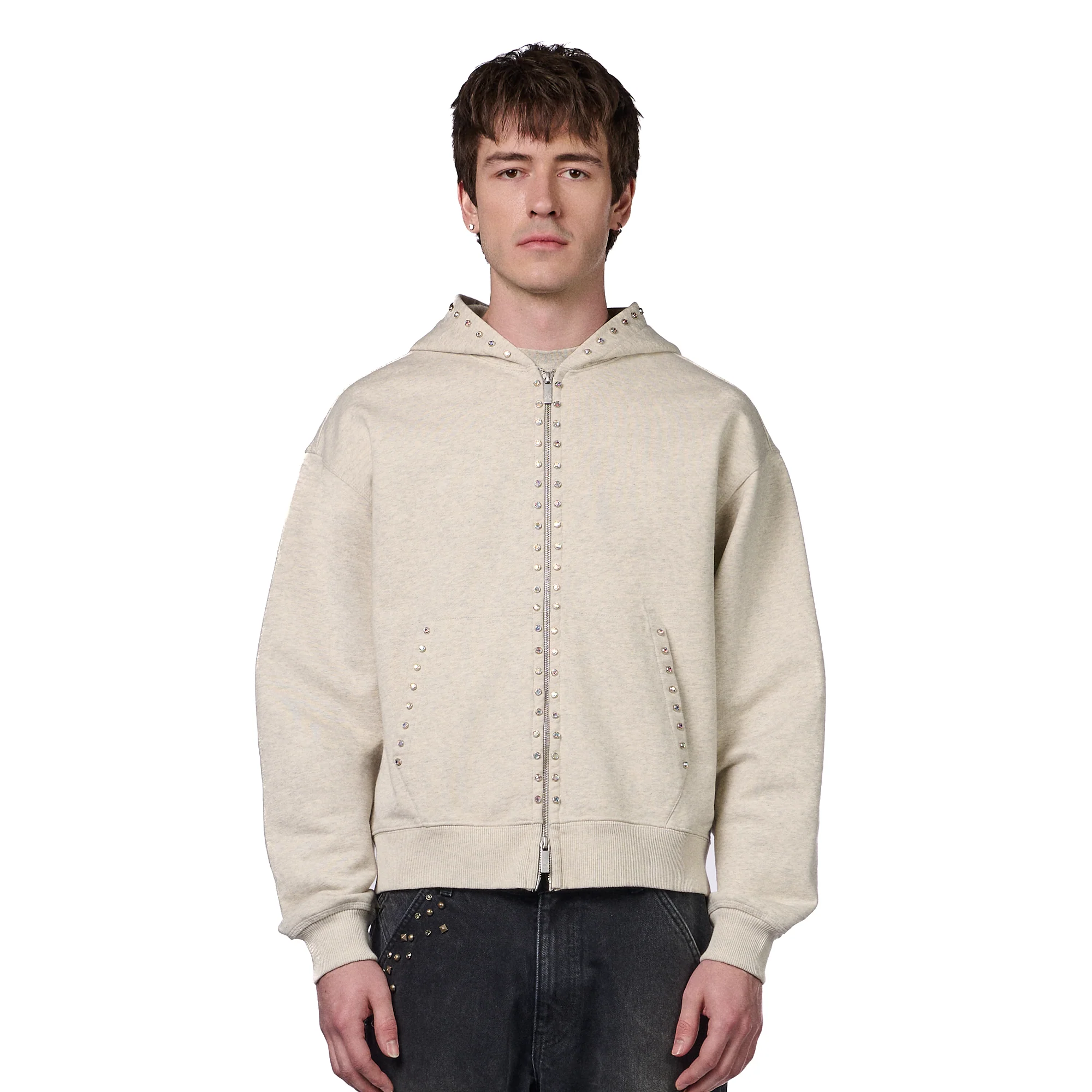 "hellboy" Zip Up grey melange - Image 6