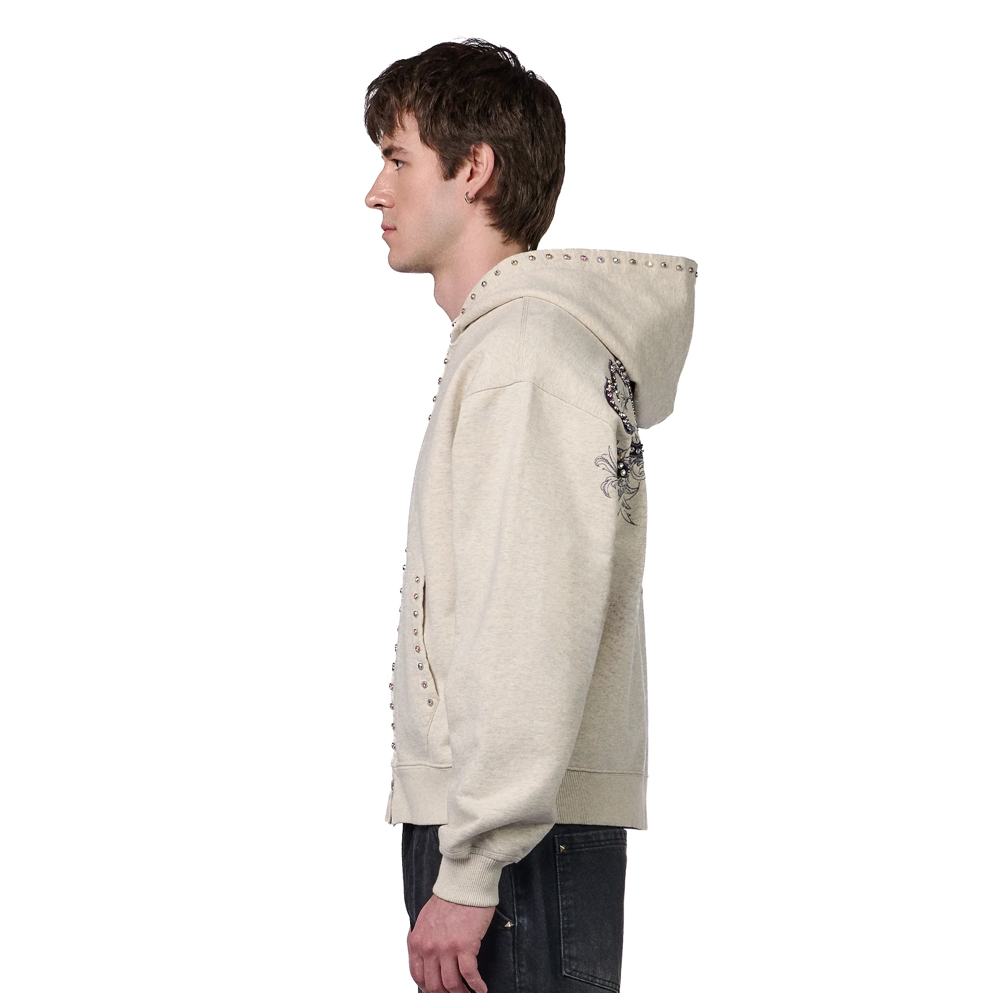 "hellboy" Zip Up grey melange - Image 7