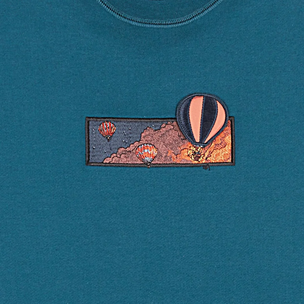 "hot air balloon" Crewneck - Image 2