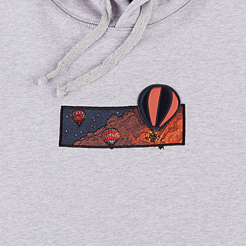 "hot air balloon" Hoodie grey melange - Image 2