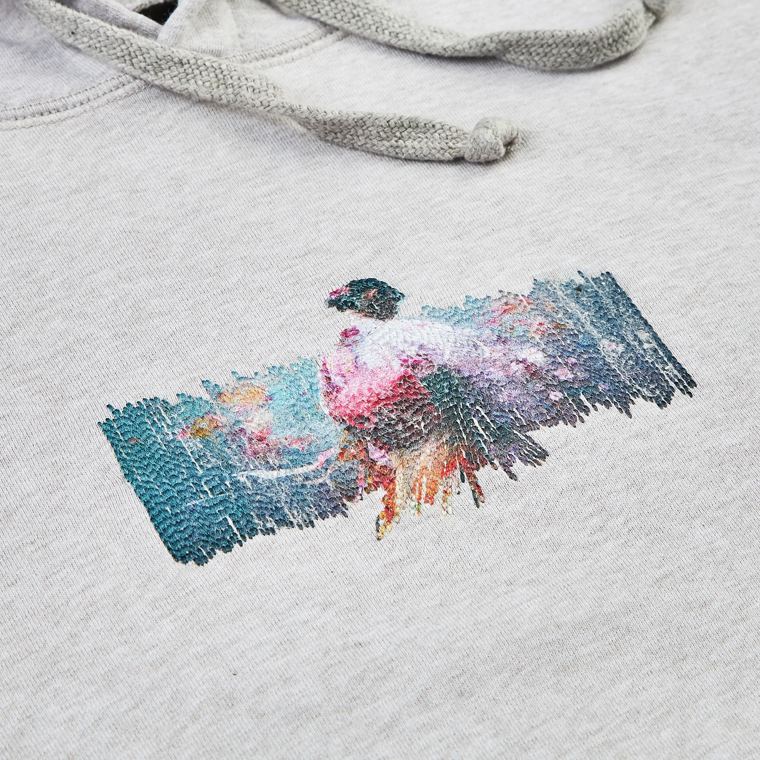 "Japan v3" Hoodie grey melange - Image 2