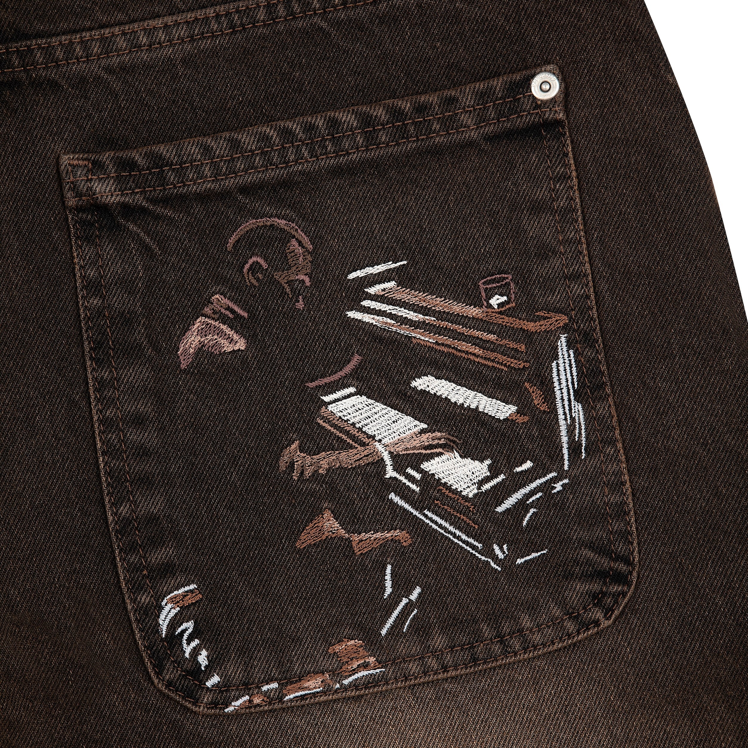 "jazz v2" denim brown - Image 4