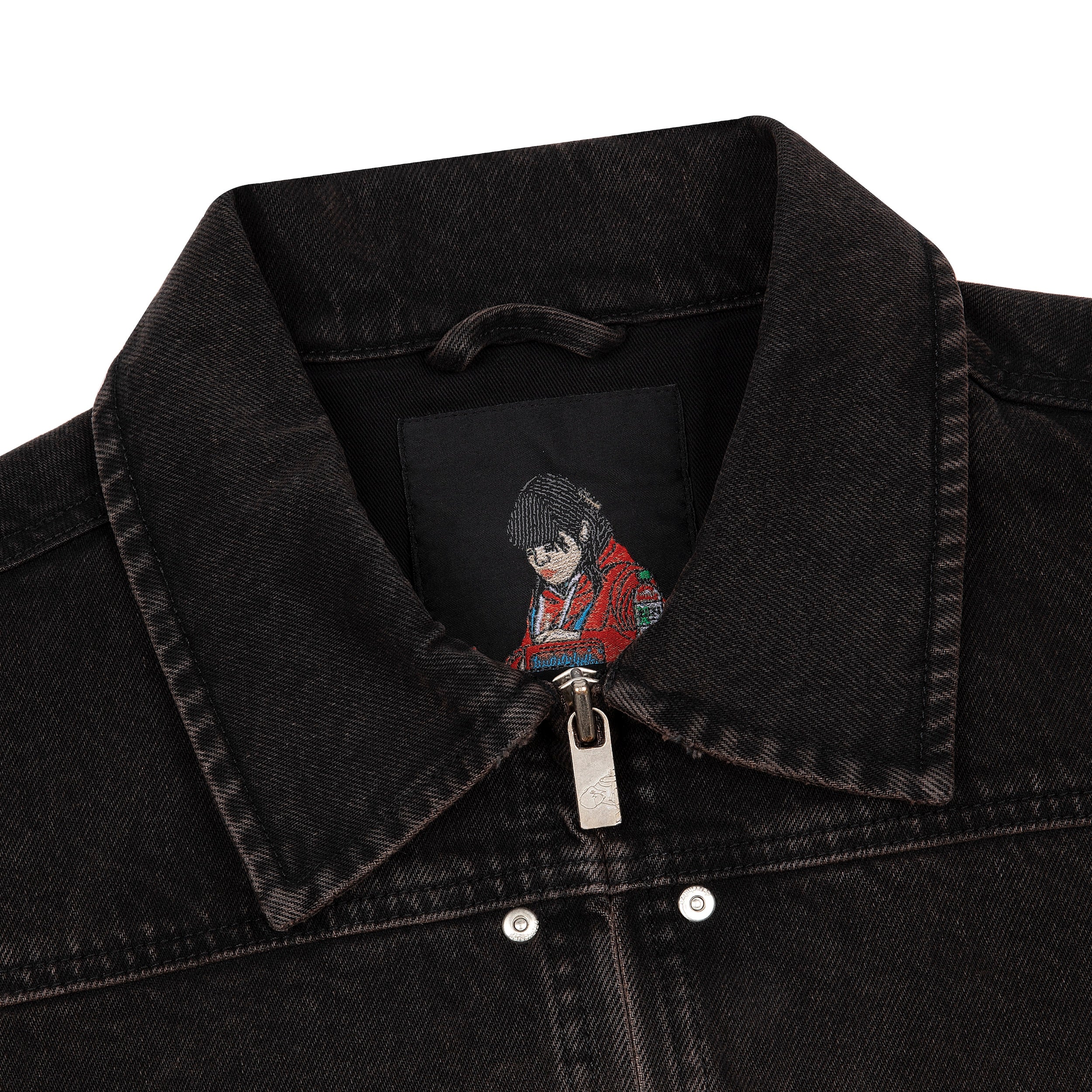 "jazz v2" denim Jacket black - Image 3
