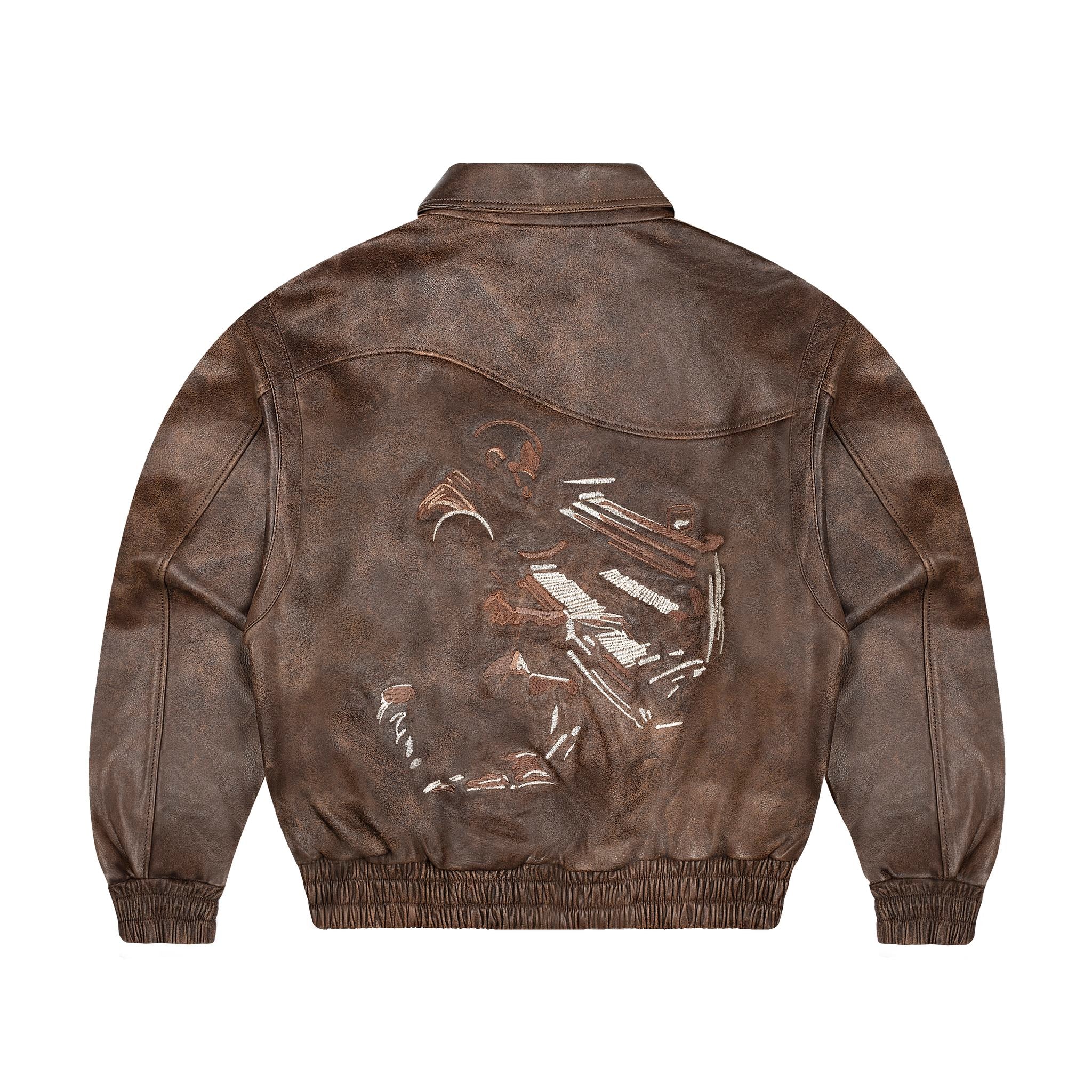 "jazz v2" leather jacket - Image 2