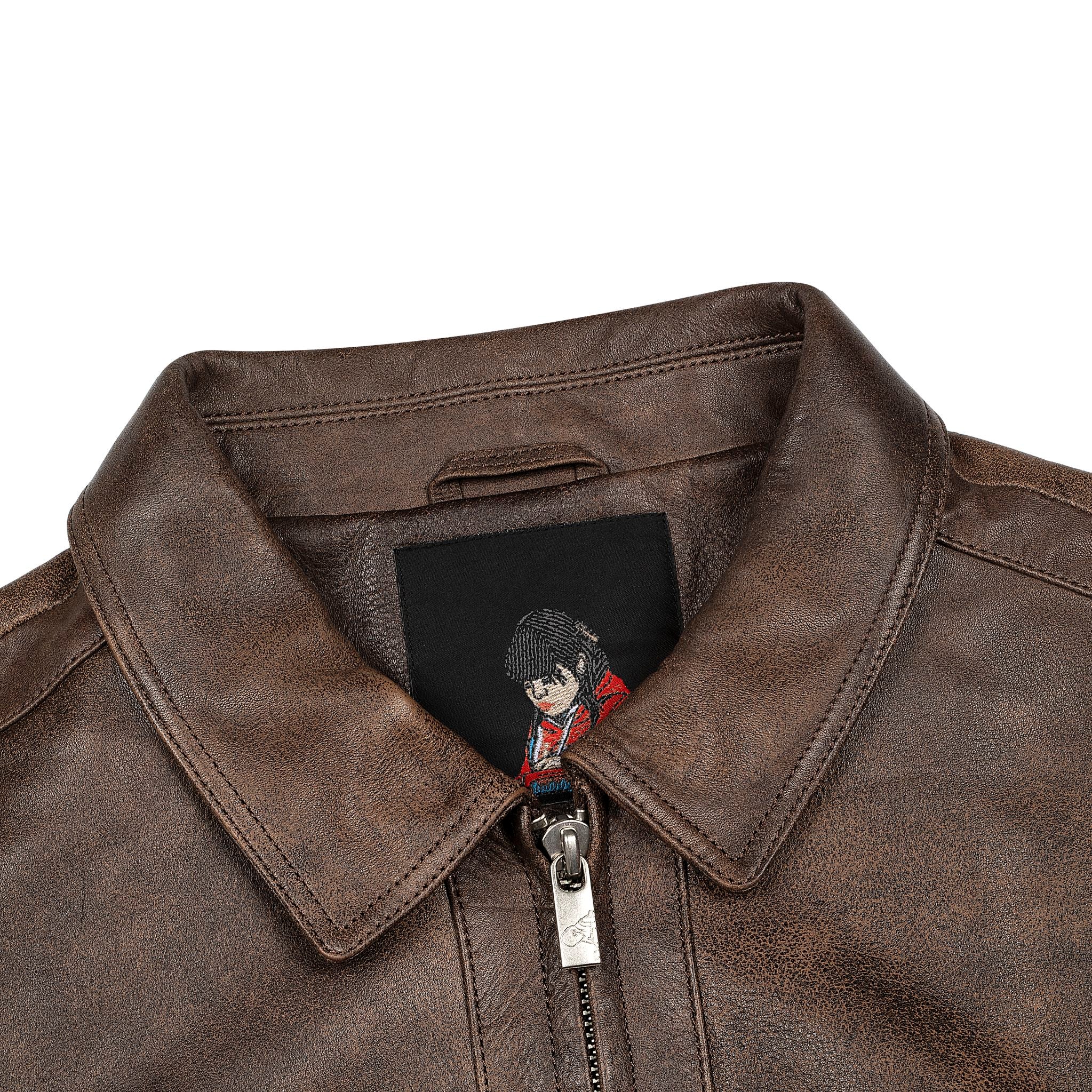 "jazz v2" leather jacket - Image 3