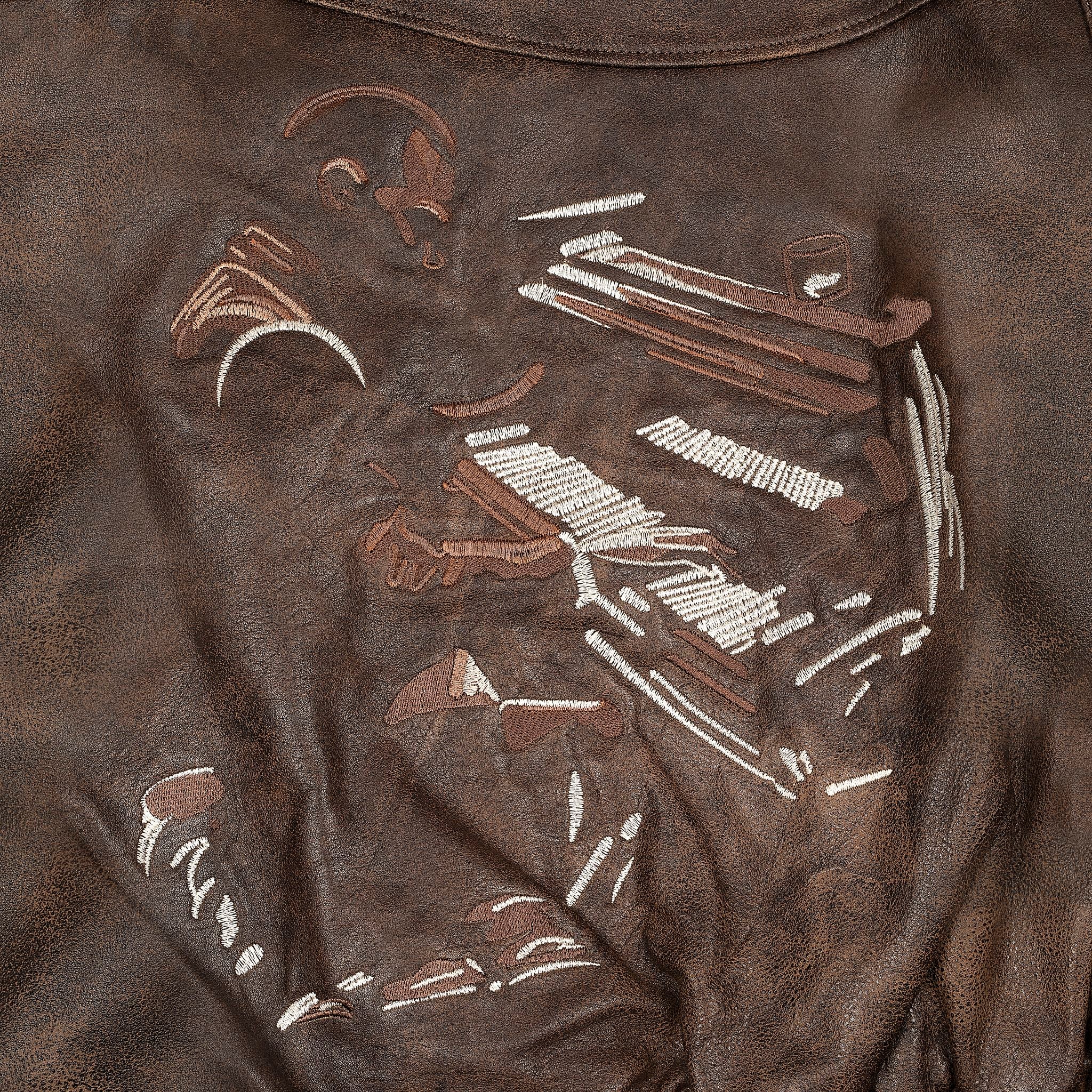 "jazz v2" leather jacket - Image 5
