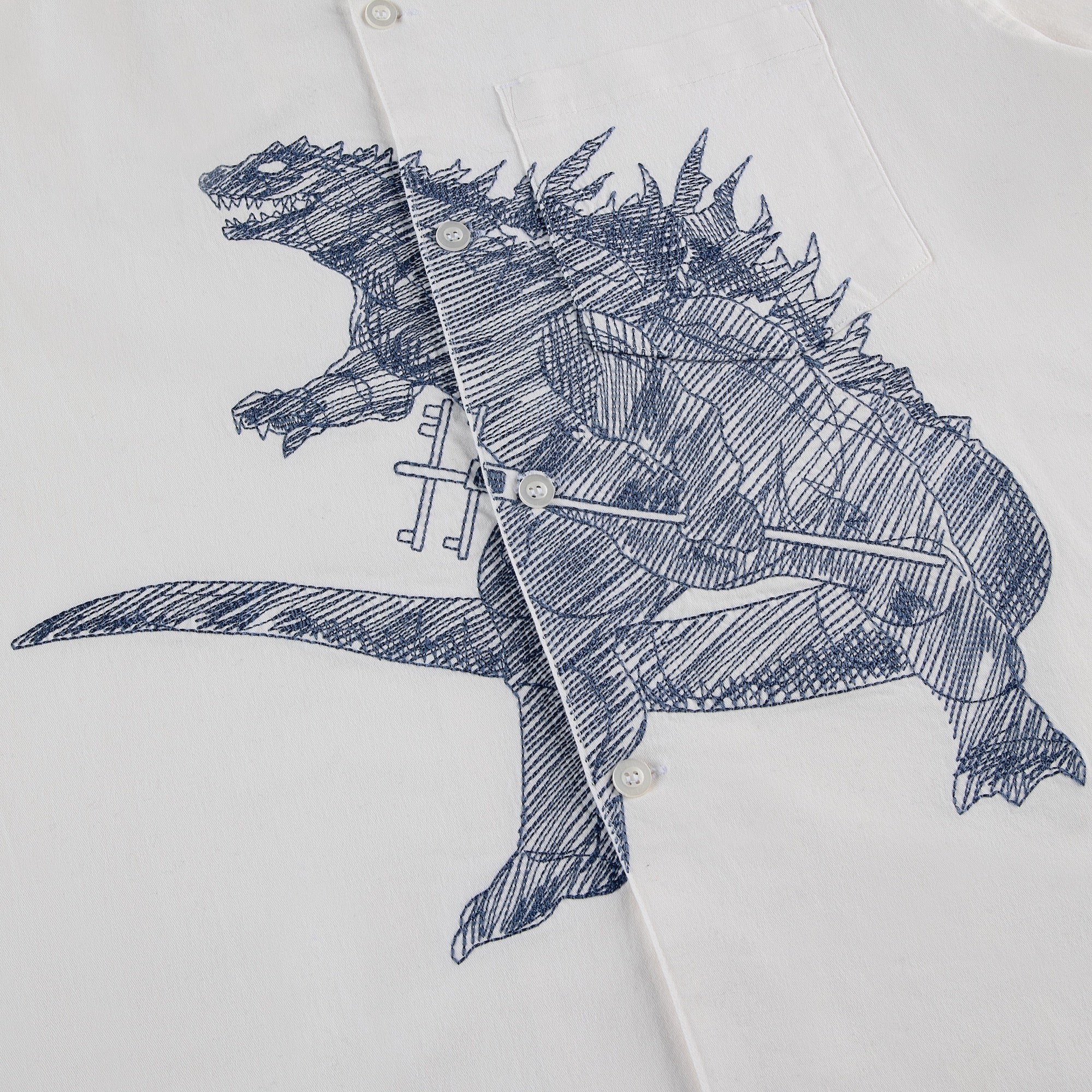 "kaiju" Shirt off white - Image 3