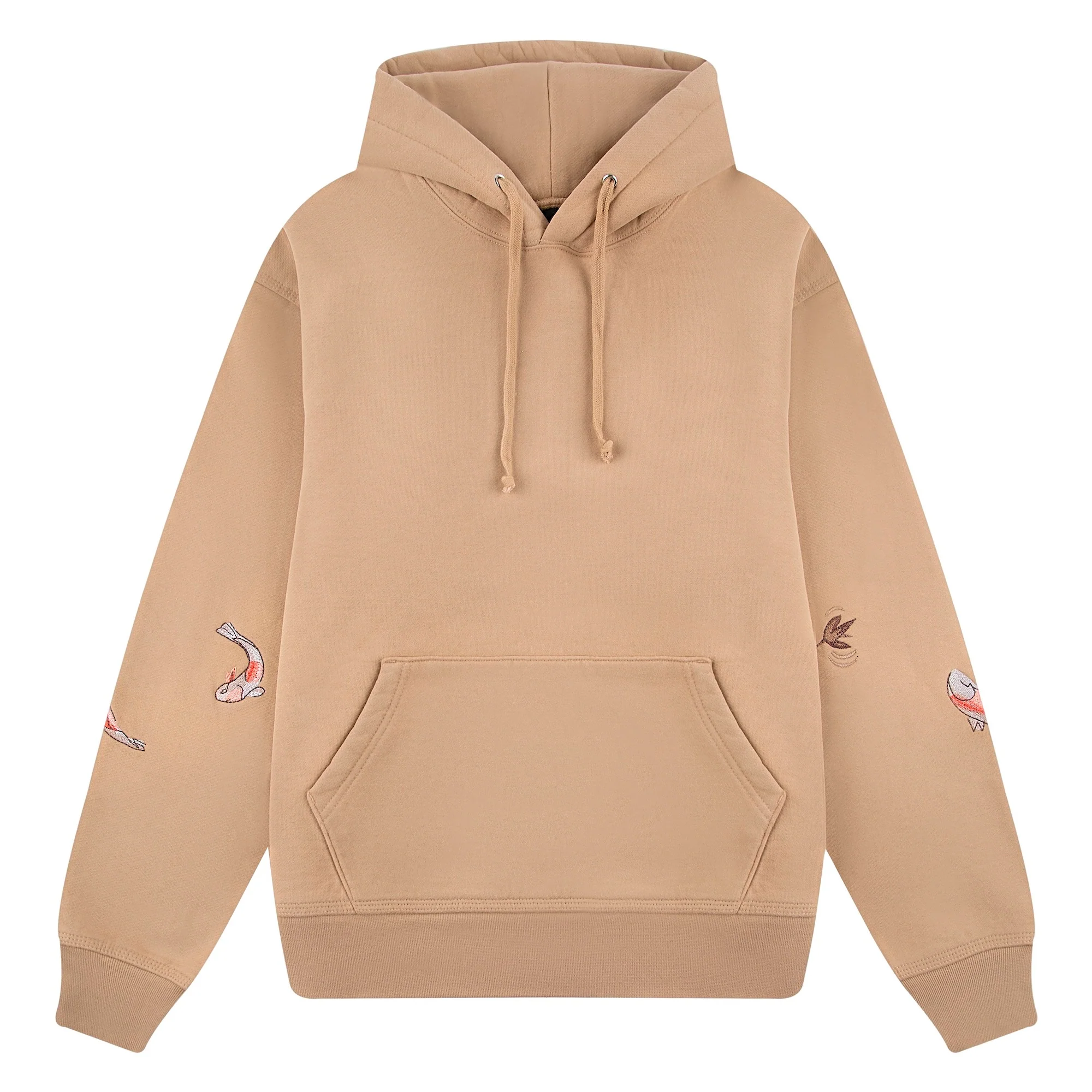 "koi fish" Hoodie beige - Image 2