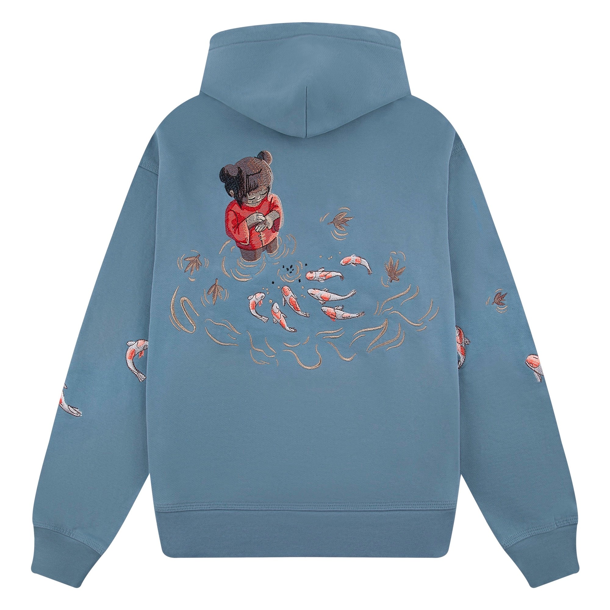 "koi fish" Hoodie blue