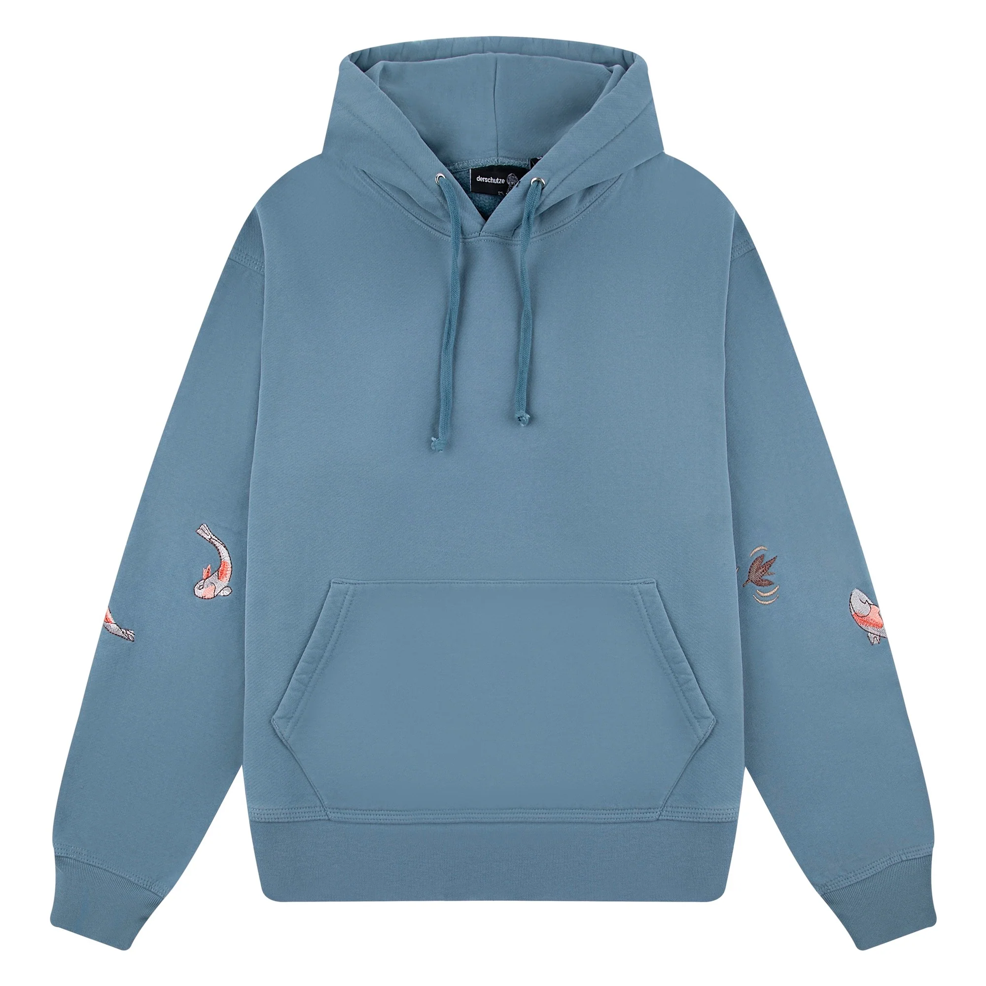 "koi fish" Hoodie blue - Image 2