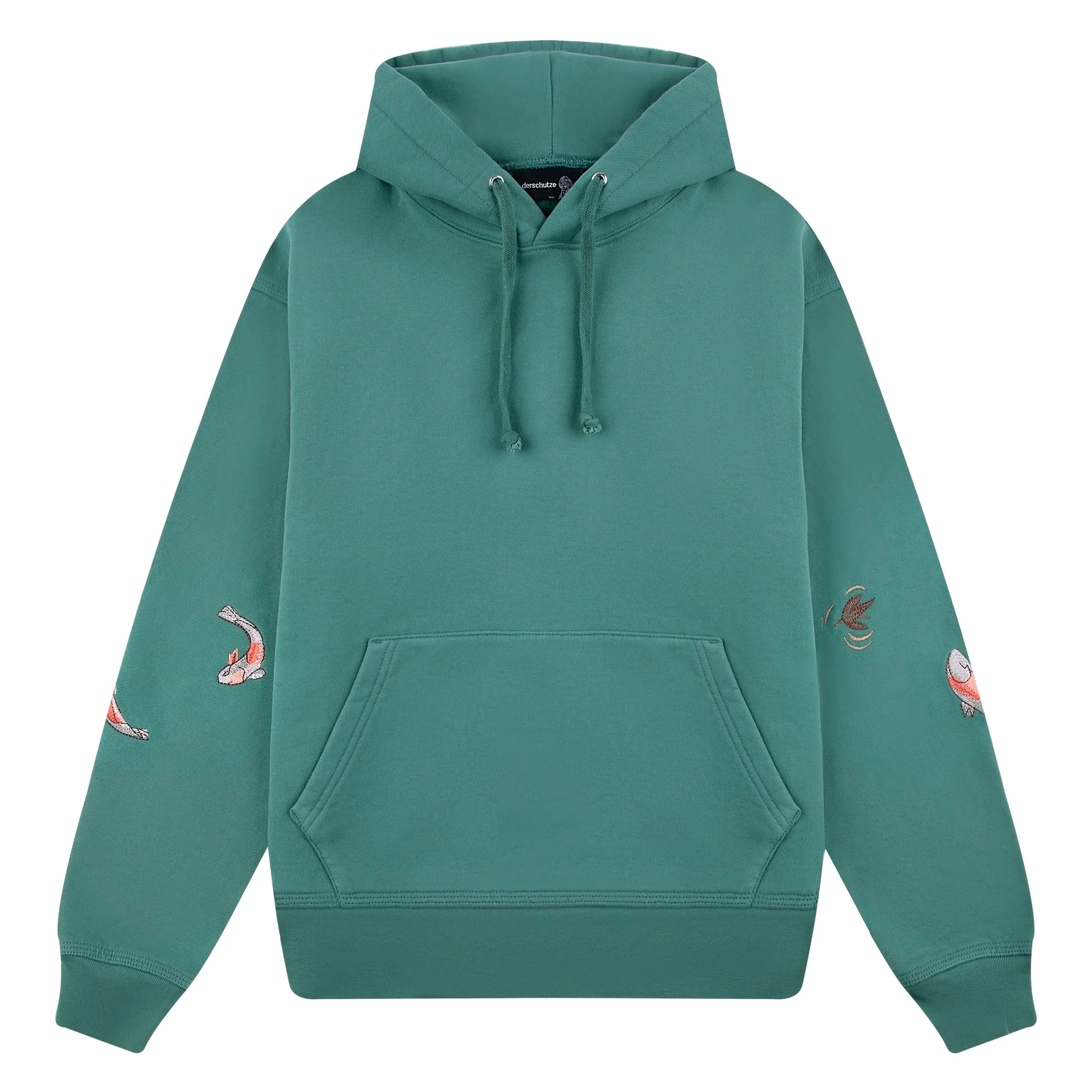 "koi fish" Hoodie green - Image 2