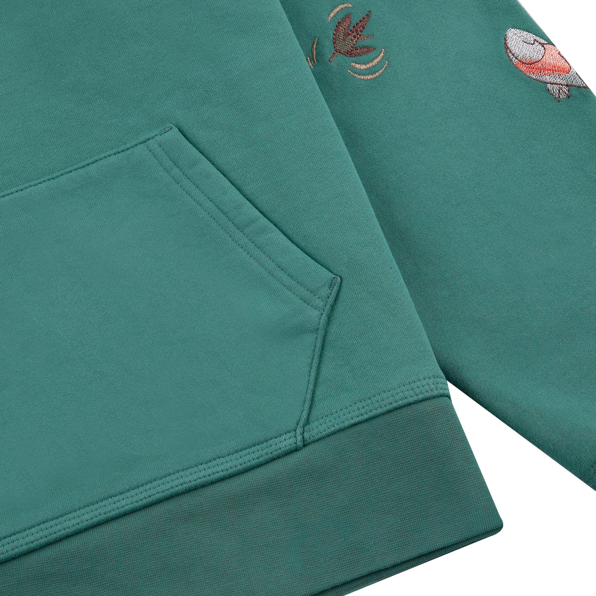 "koi fish" Hoodie green - Image 4