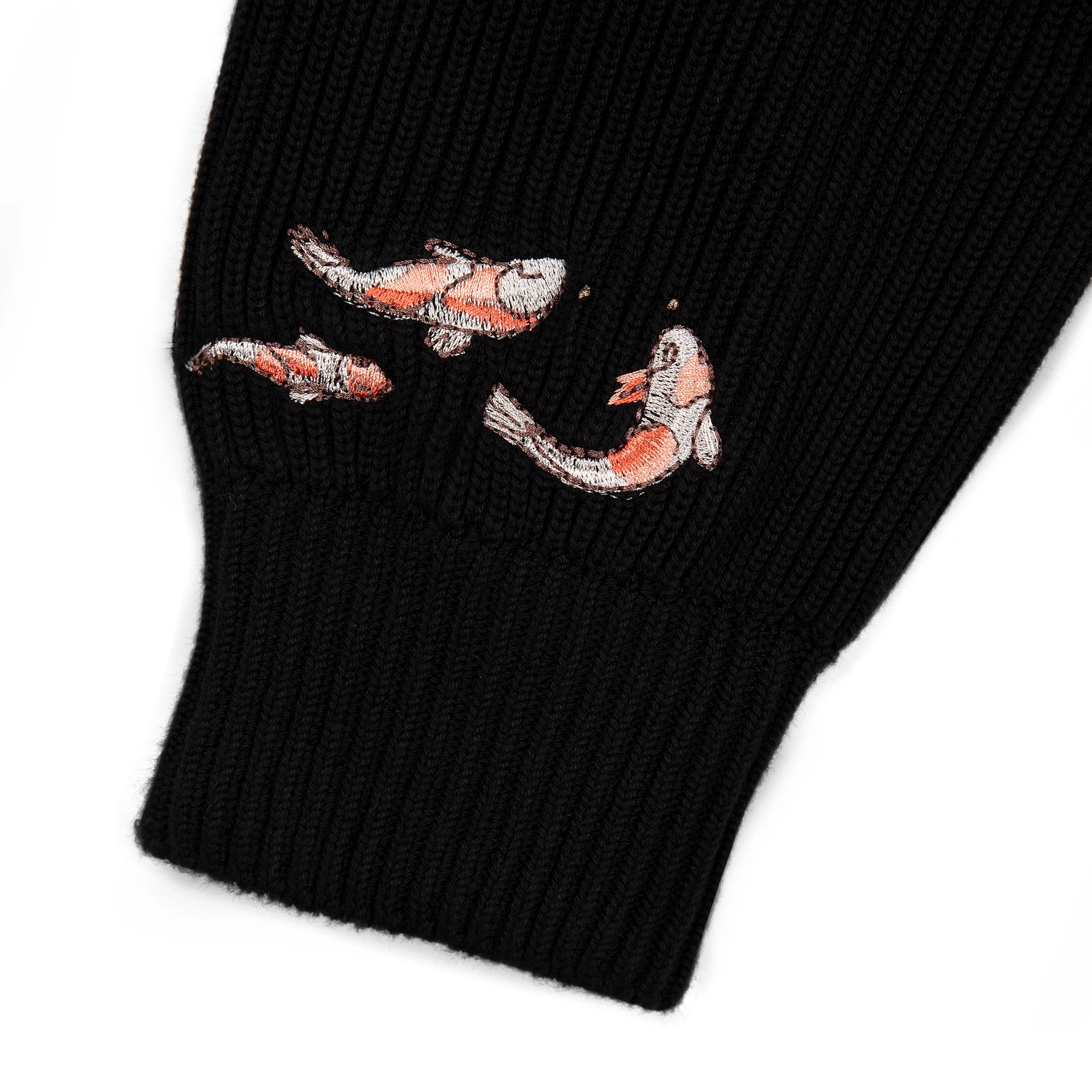 "koi fish" Zip Up knit - Image 5