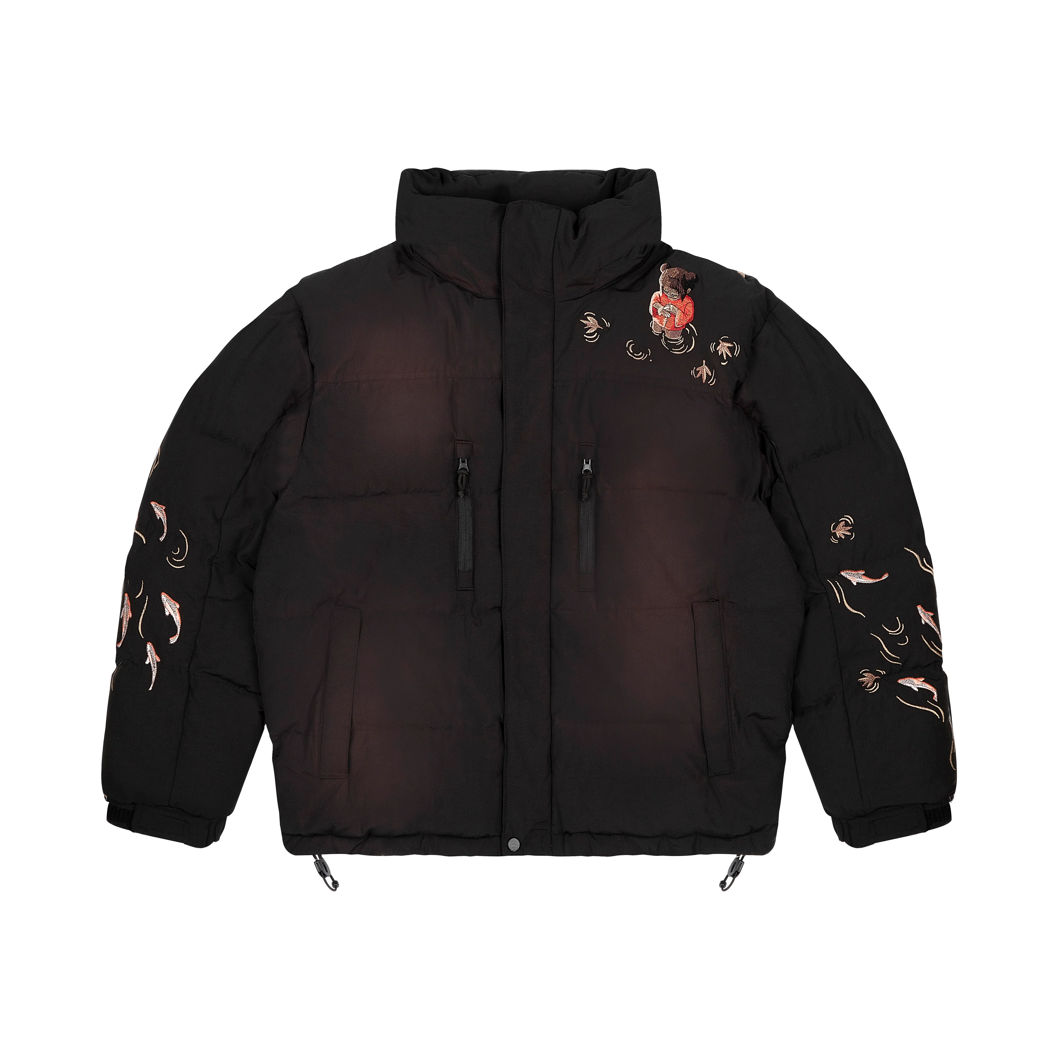 "koi fish" Puffer black - Image 3