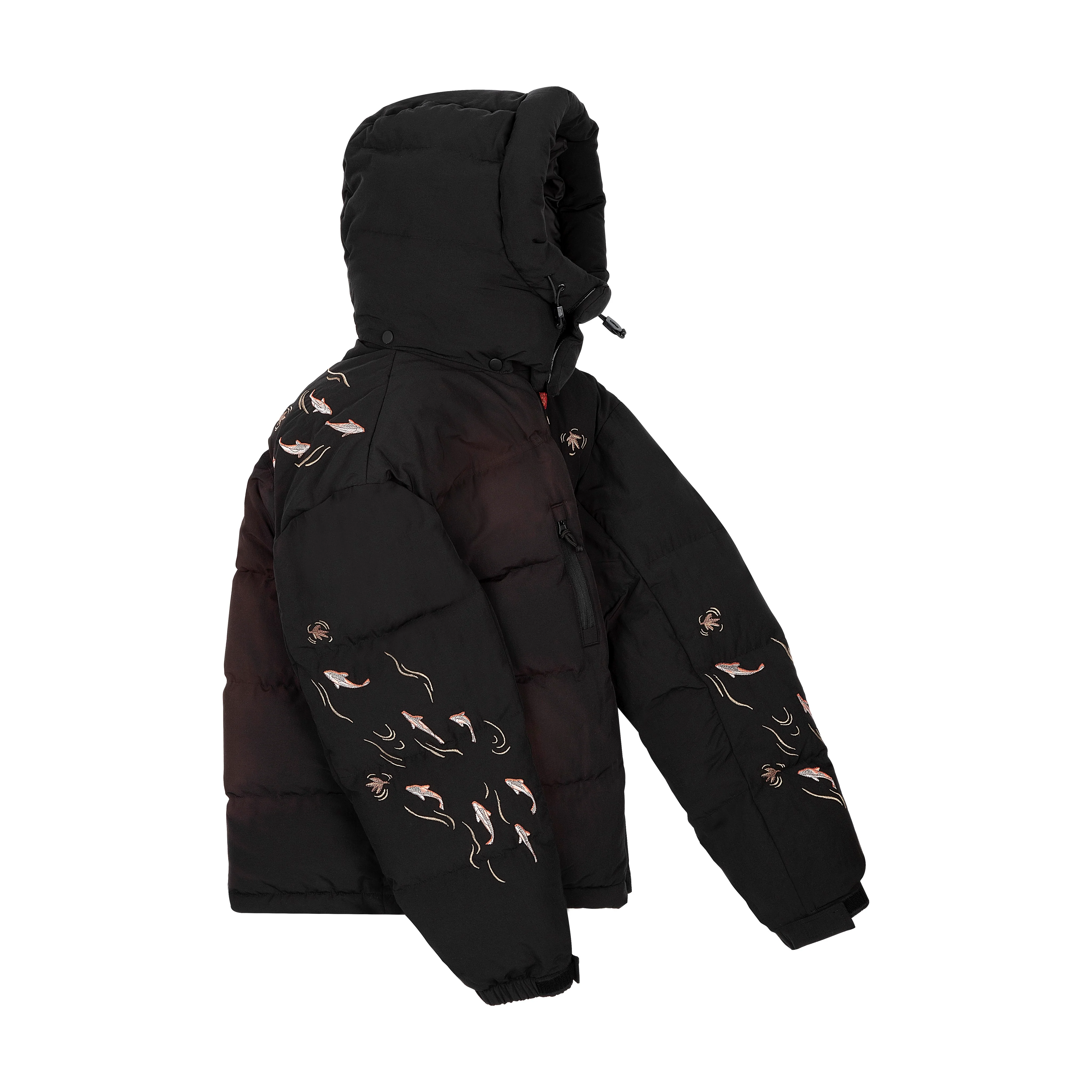 "koi fish" Puffer black - Image 4