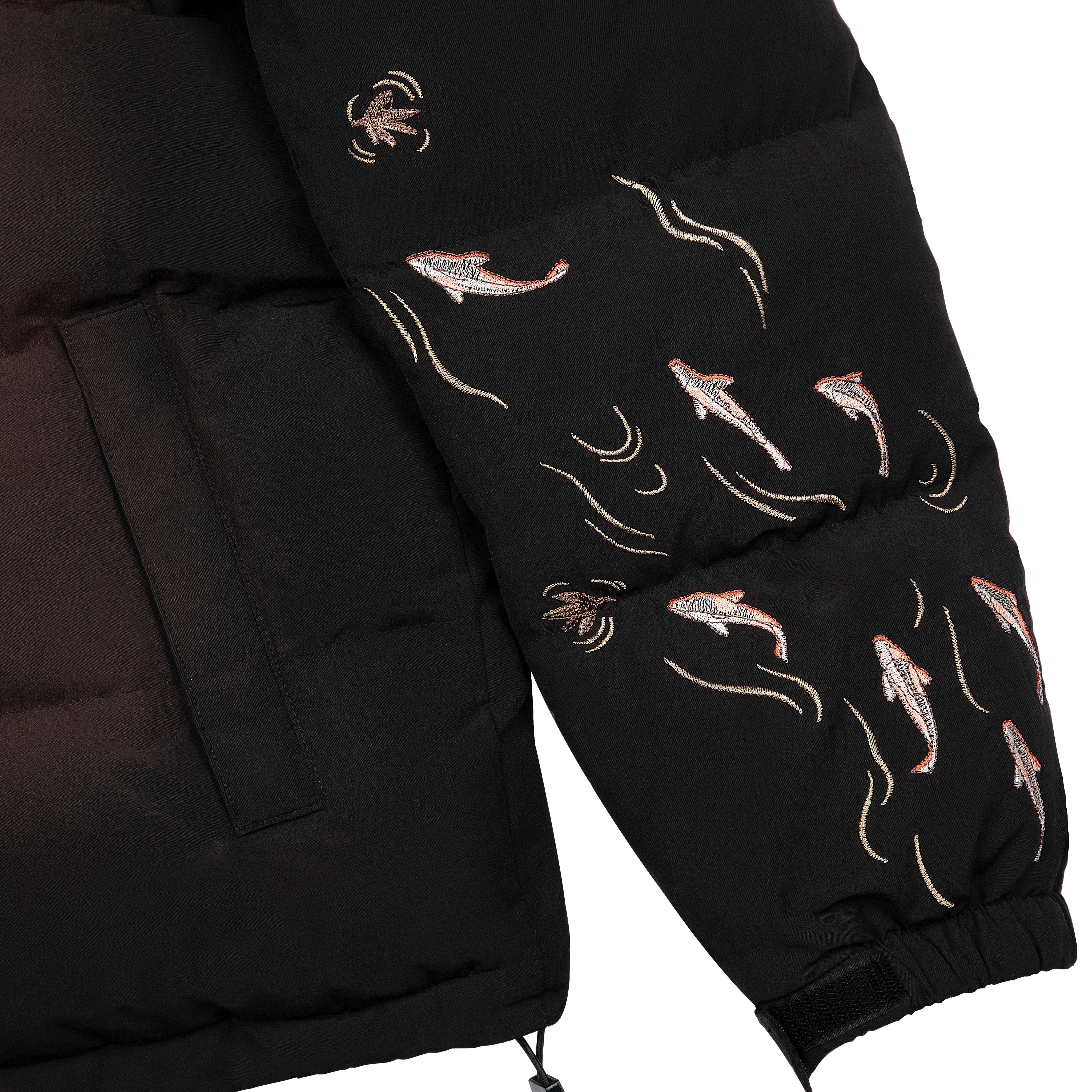 "koi fish" Puffer black - Image 6