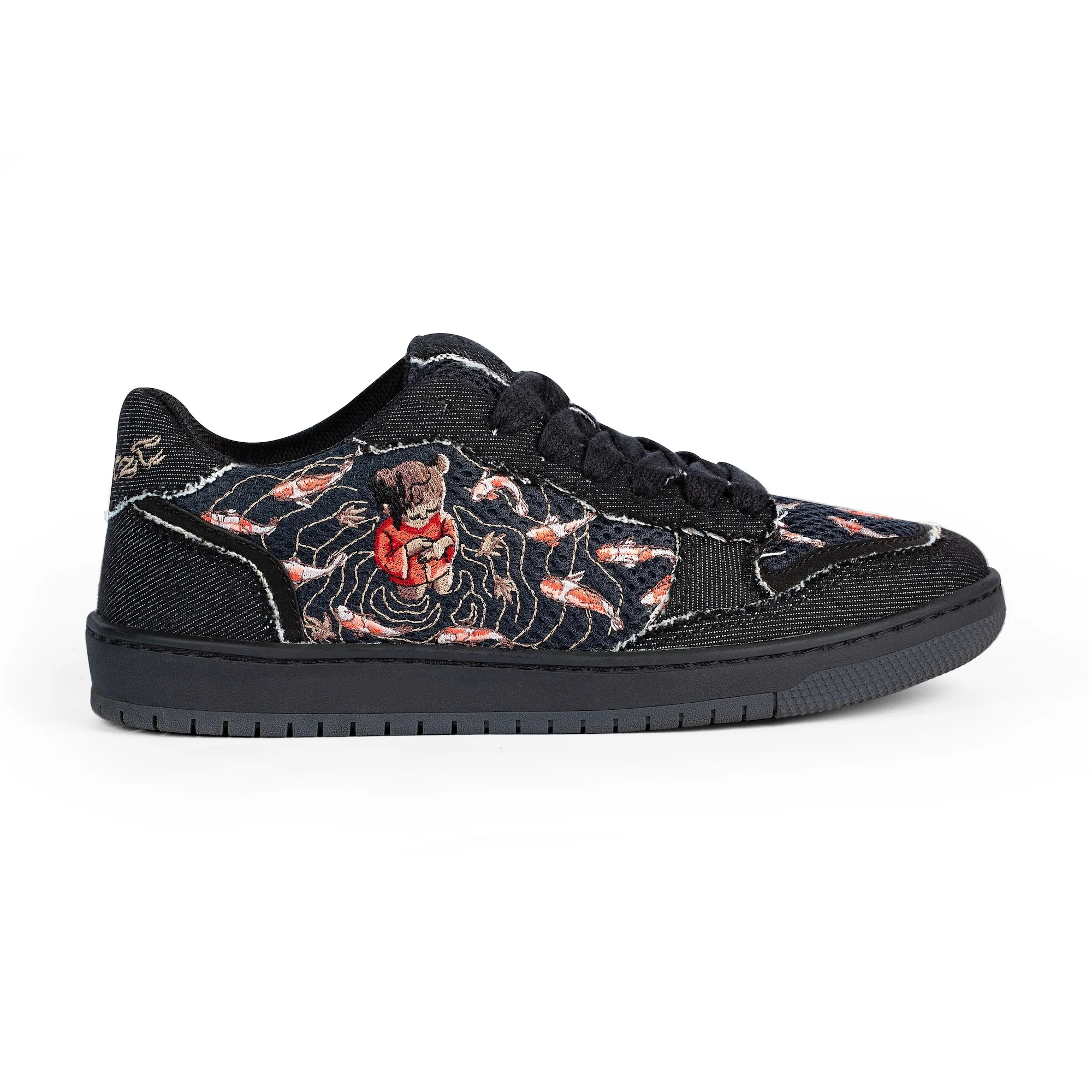"koi fish" sneaker black