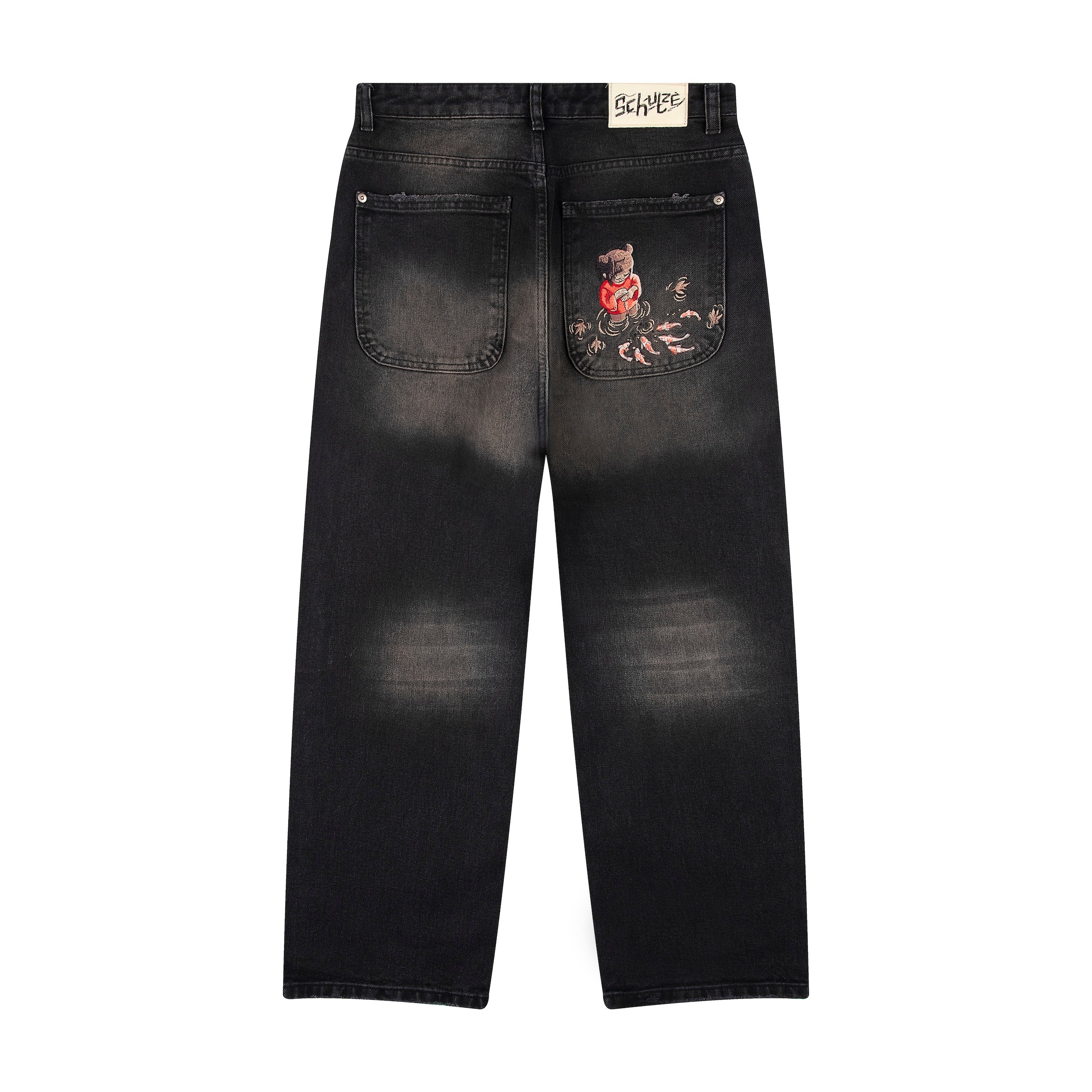 "koi fish v2" denim black - Image 2
