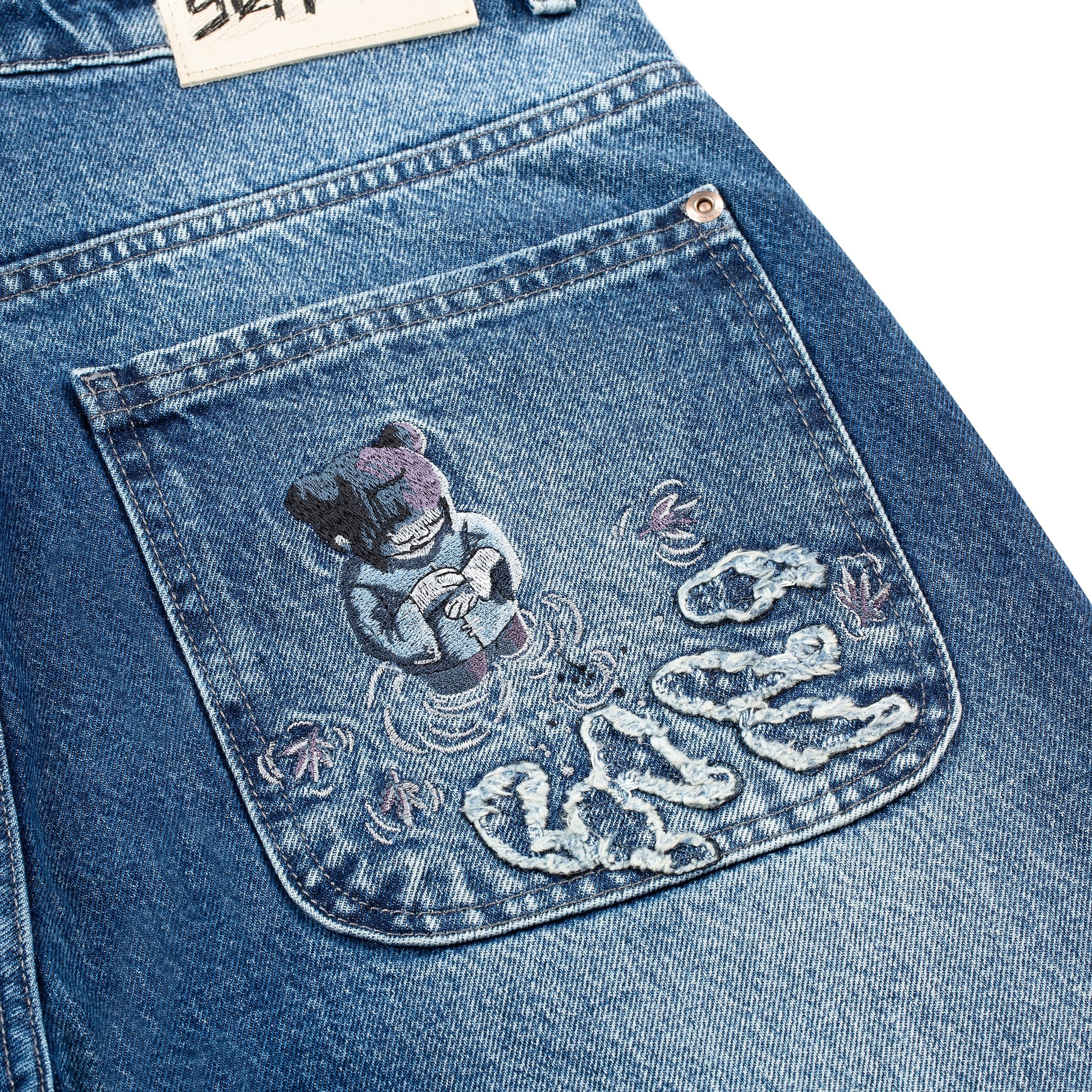"koi fish v2" denim blue - Image 4