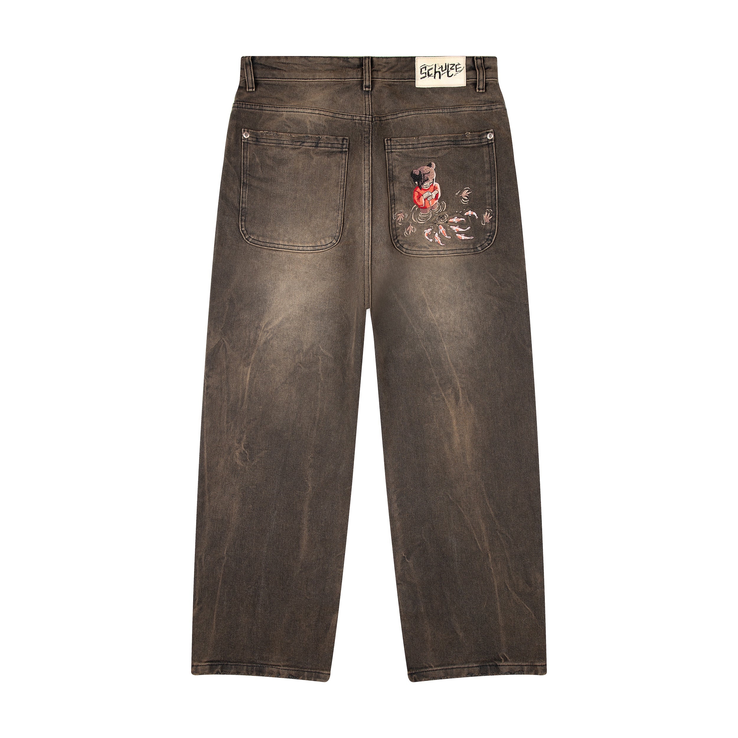 "koi fish v2" denim brown - Image 2