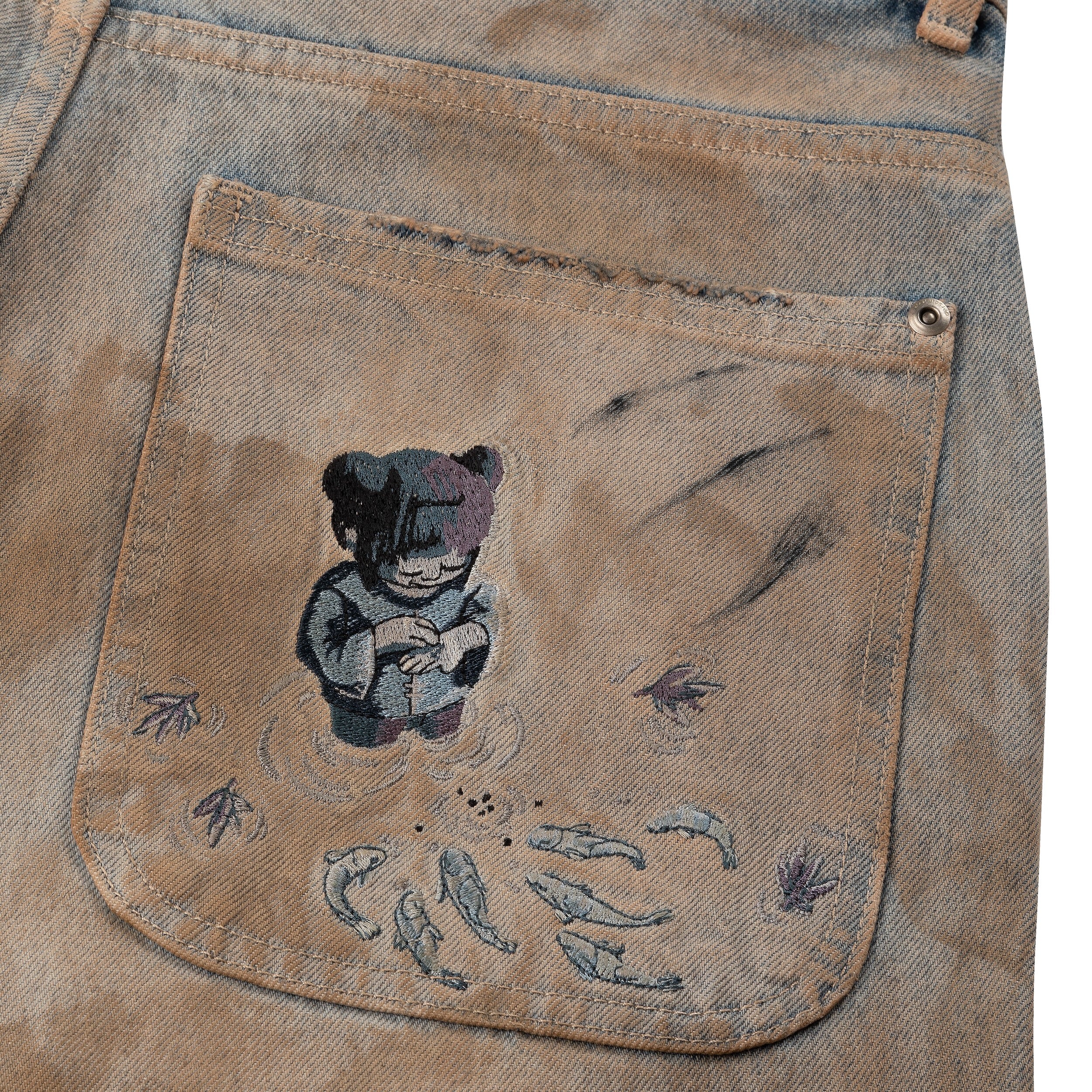 "koi fish v2" denim mud wash - Image 3