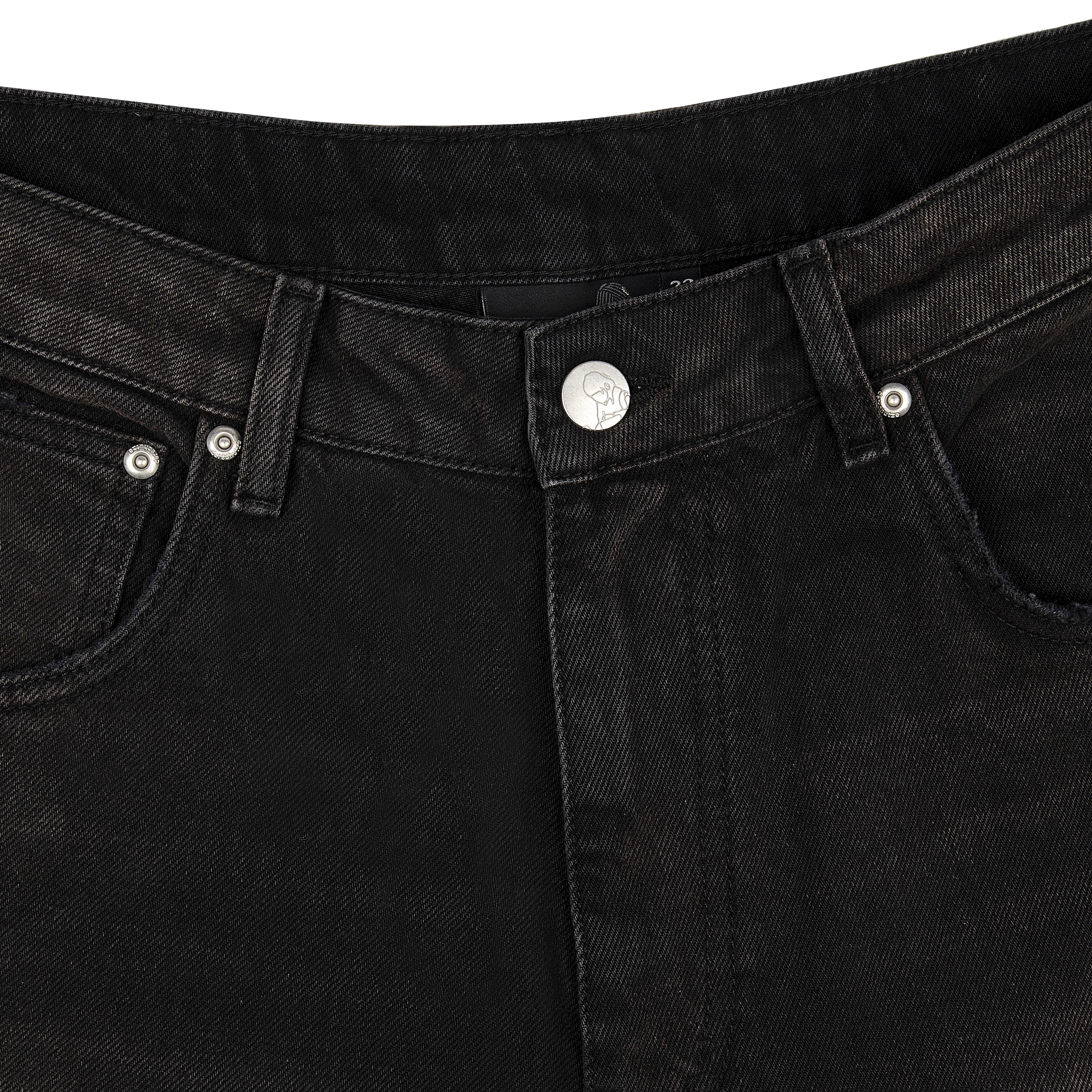 "koi fish v2" Jorts black - Image 5