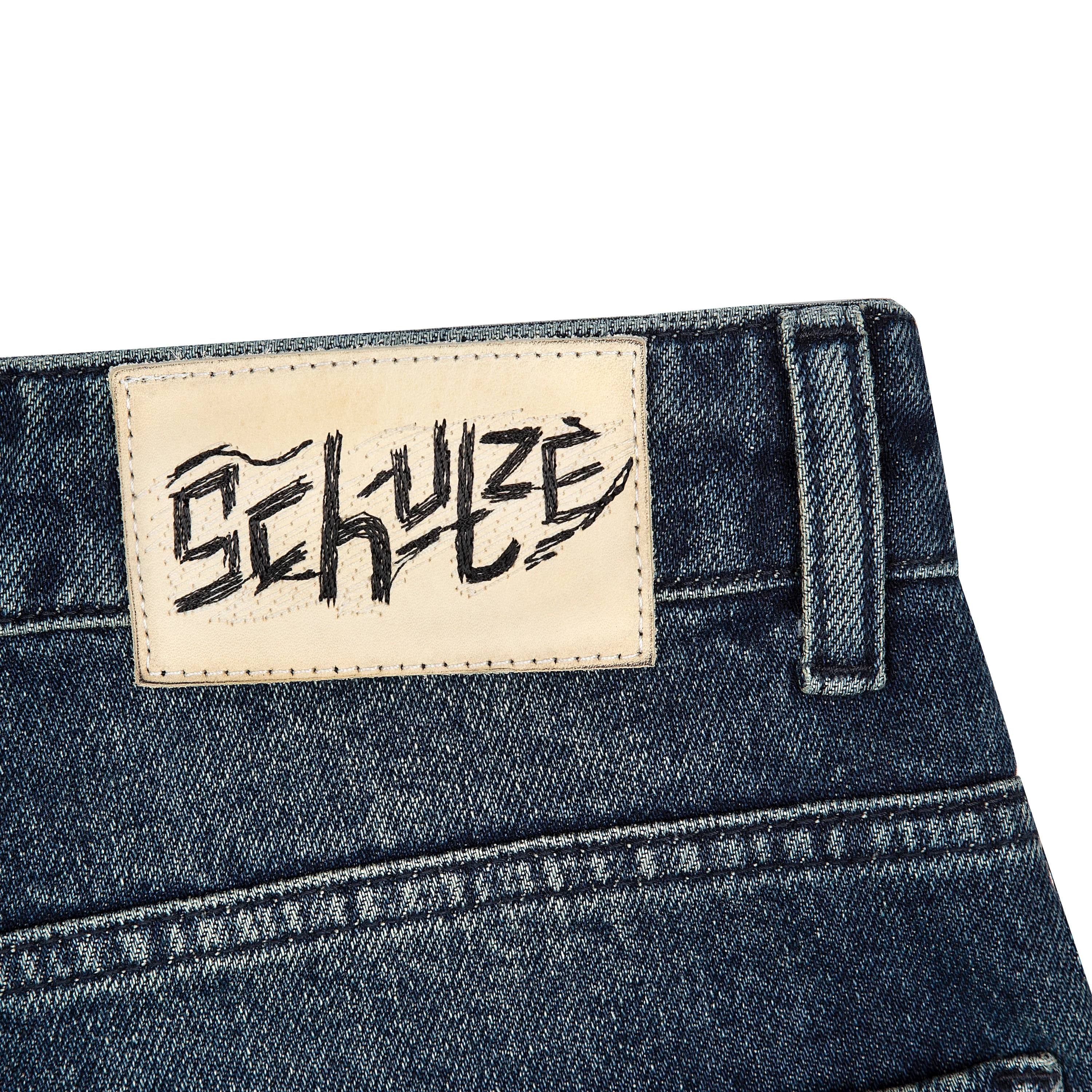 "koi fish v2" Jorts washed indigo - Image 7