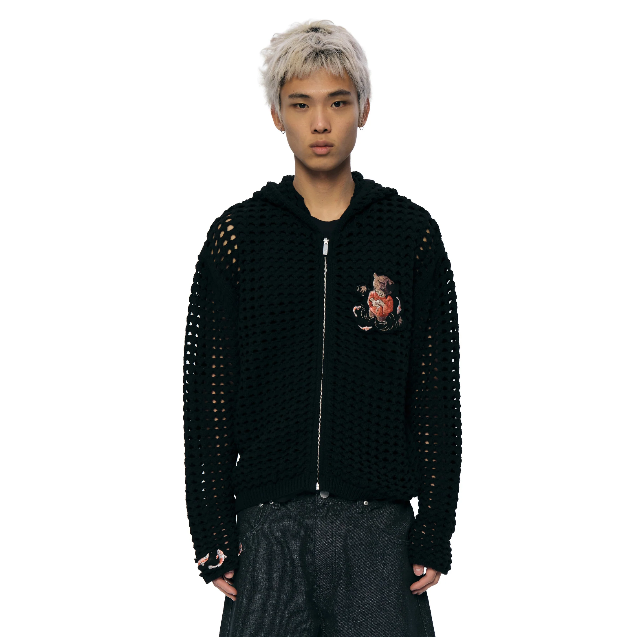 "koi fish v2" zip Knit - Image 7