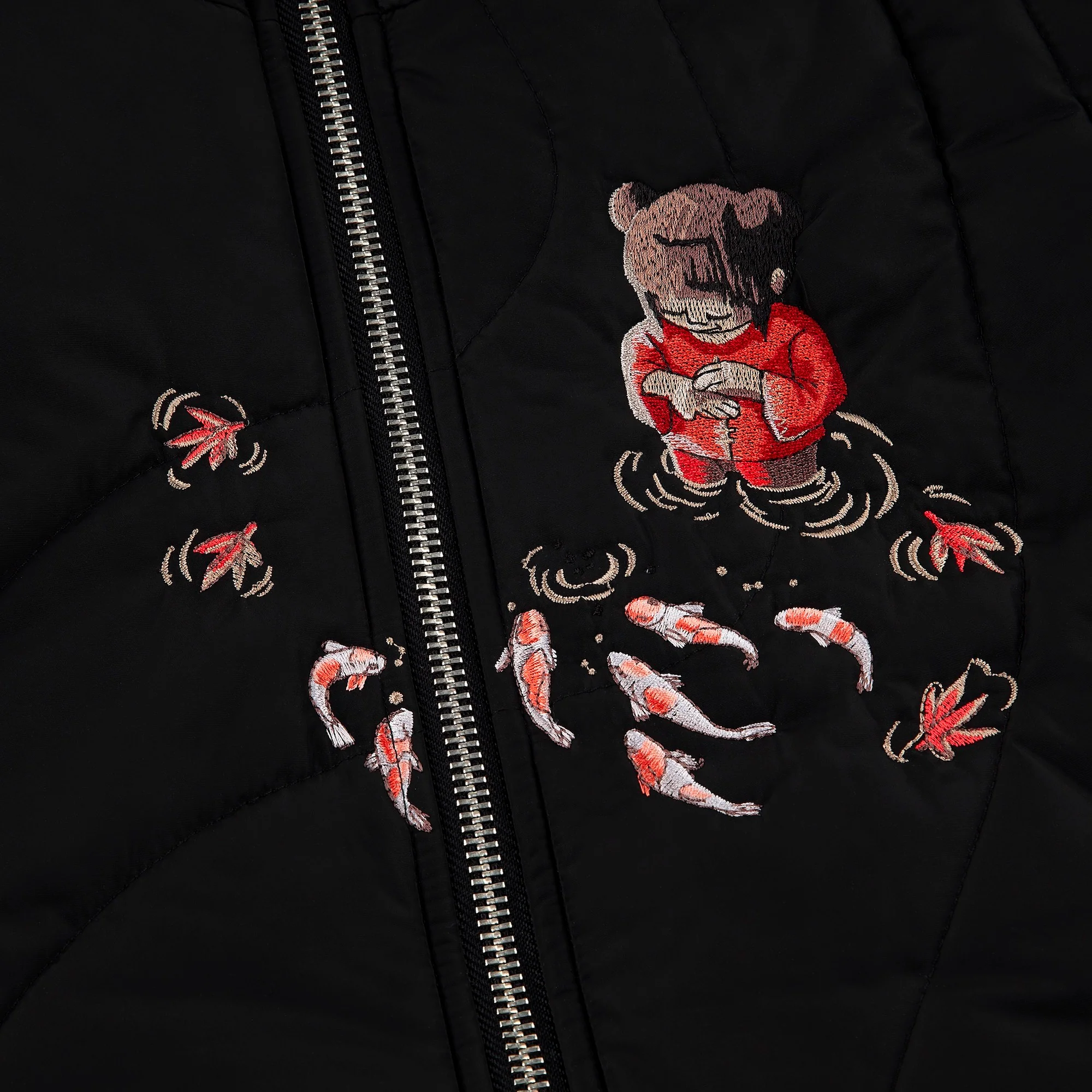 "koi fish" Vest black - Image 3