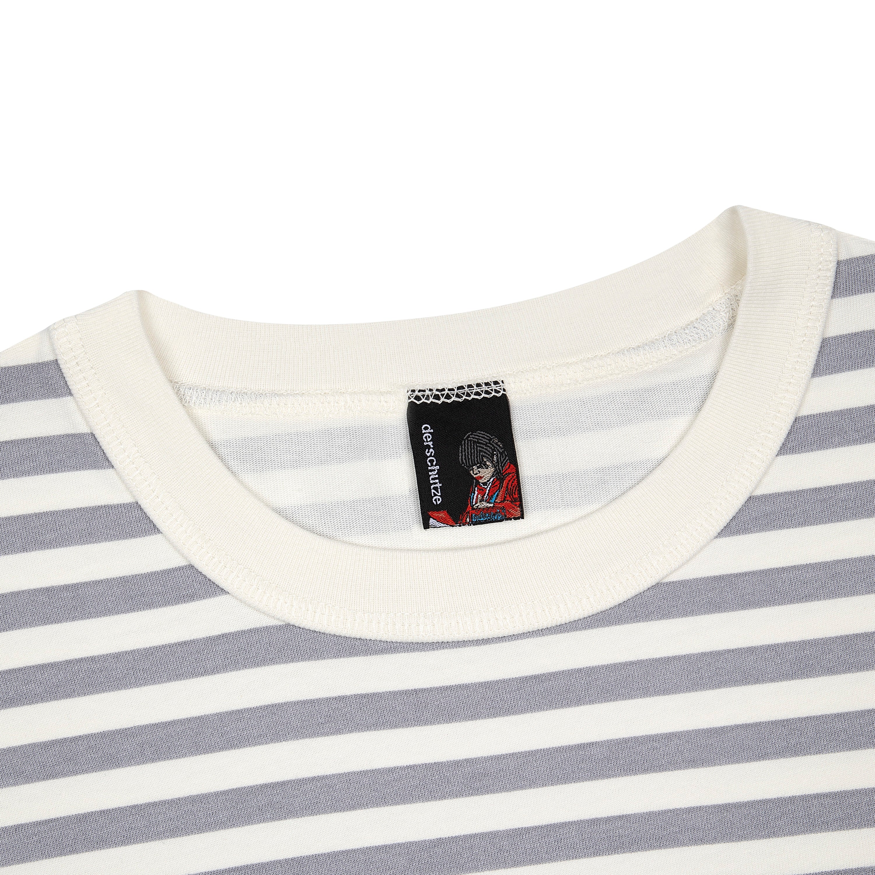 "koi" T Shirt grey striped - Image 3