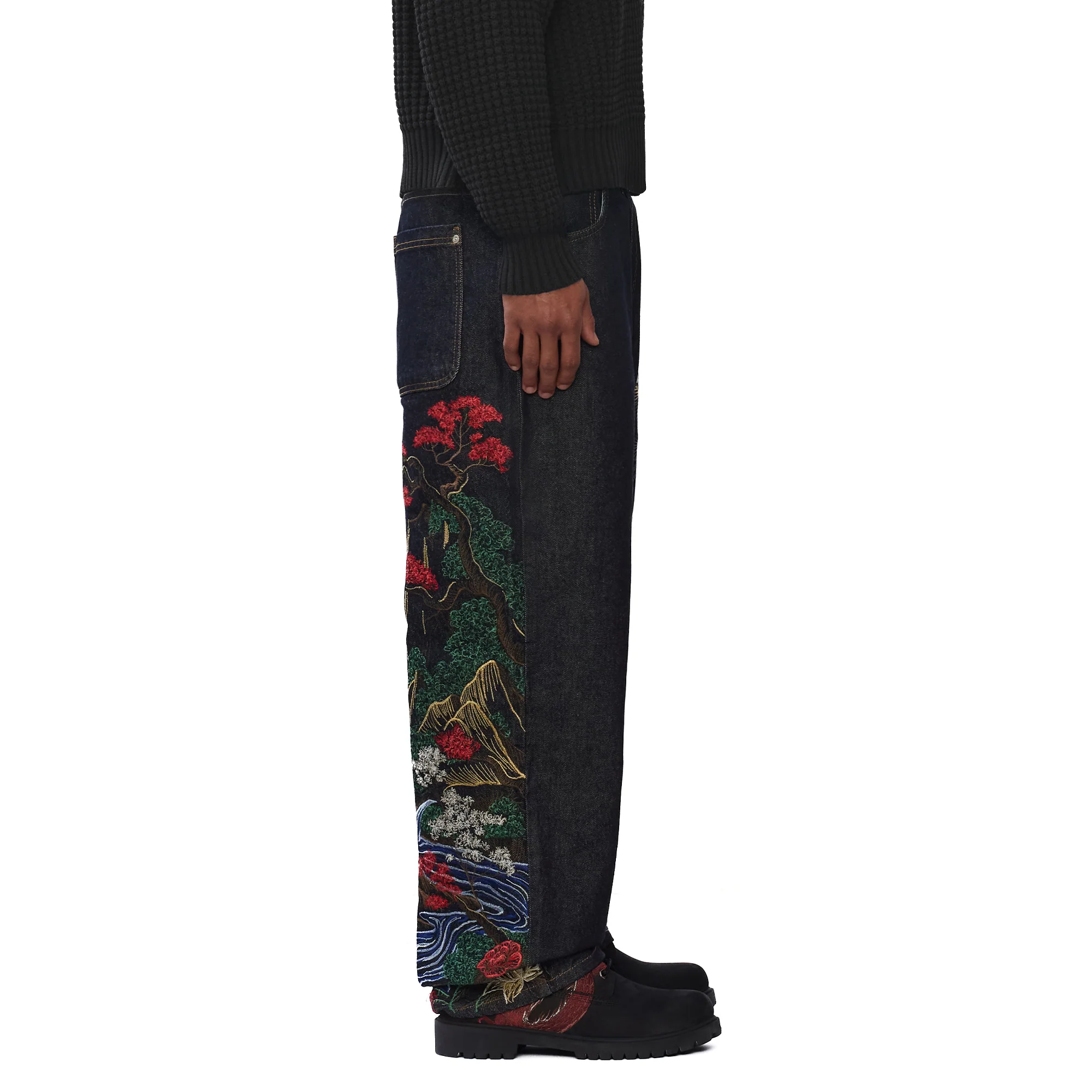 "kyoto" indigo raw Denim - Image 11