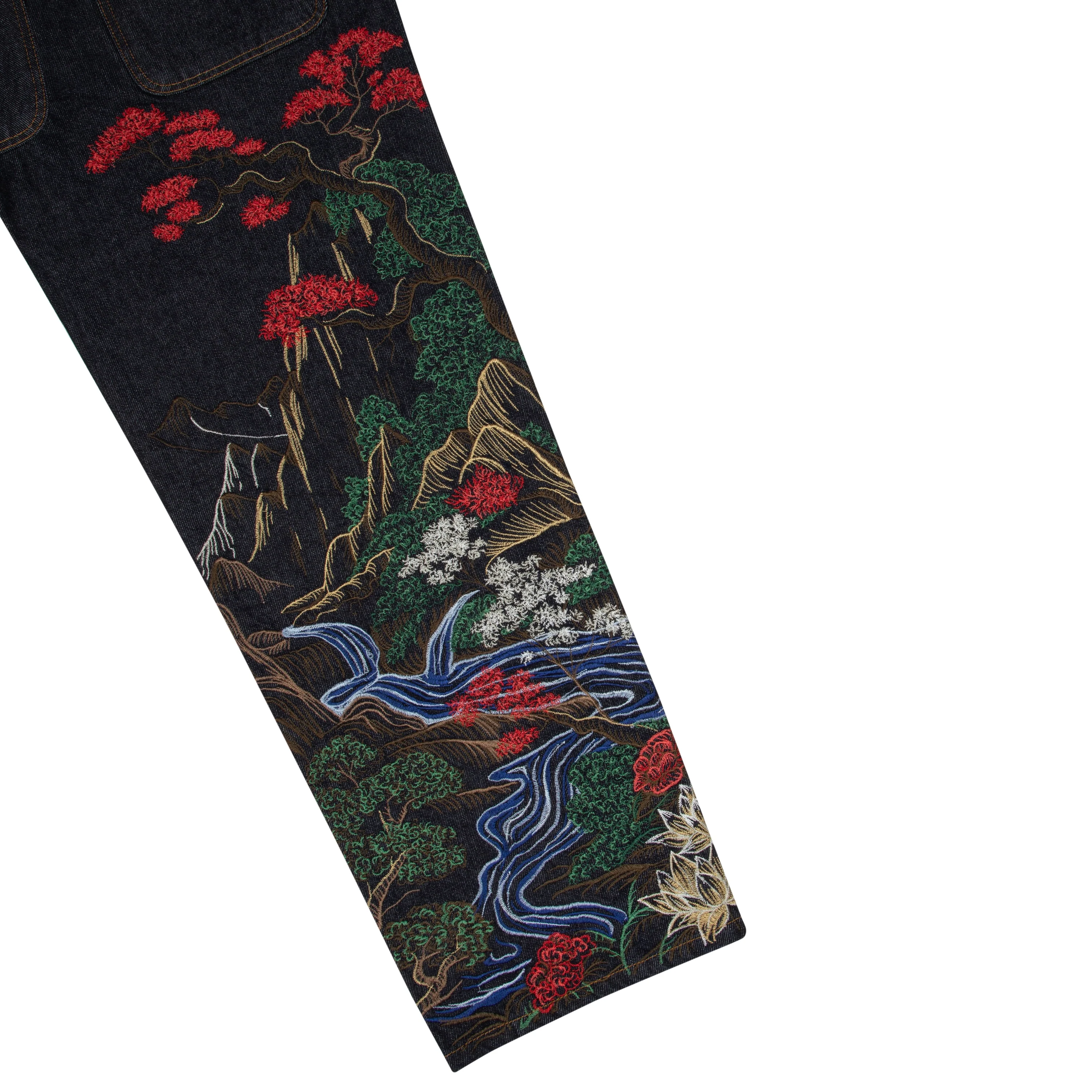"kyoto" indigo raw Denim - Image 8