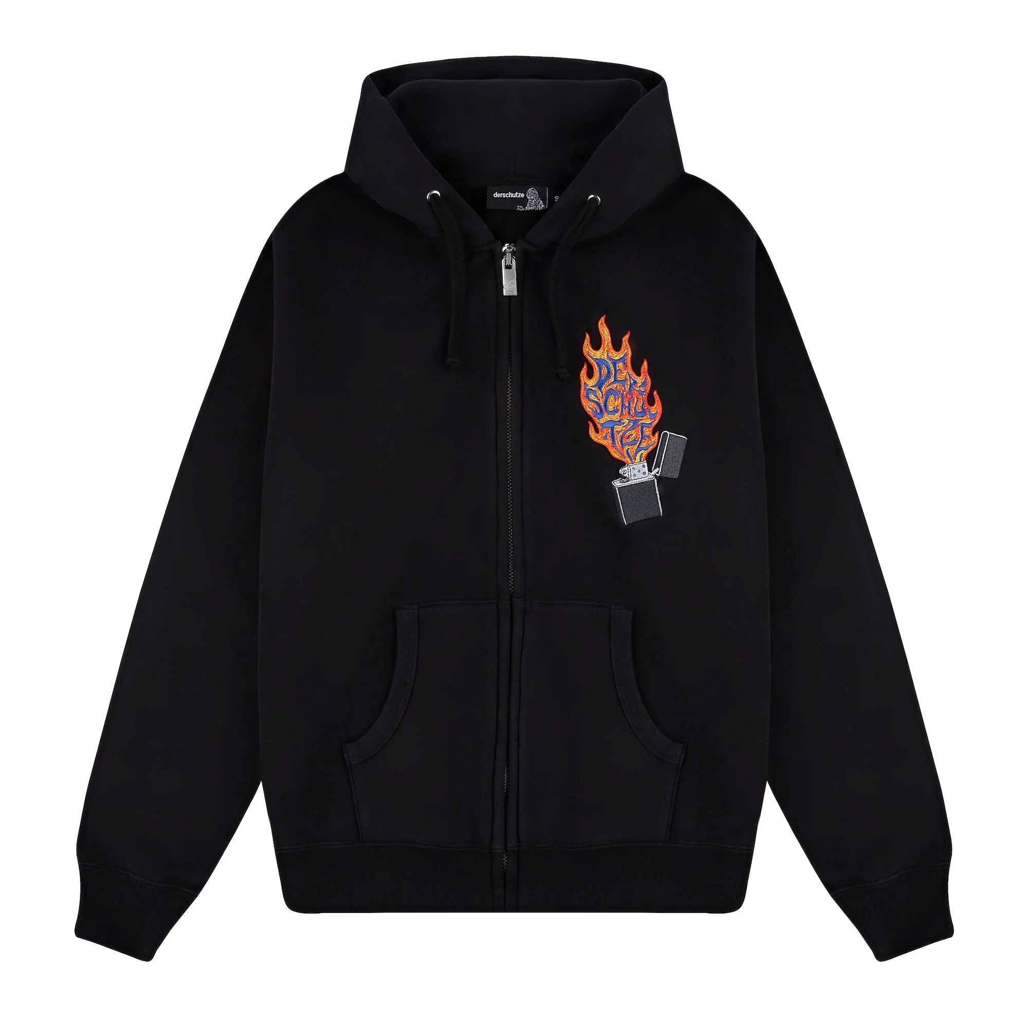 "lighter" Zip Up black