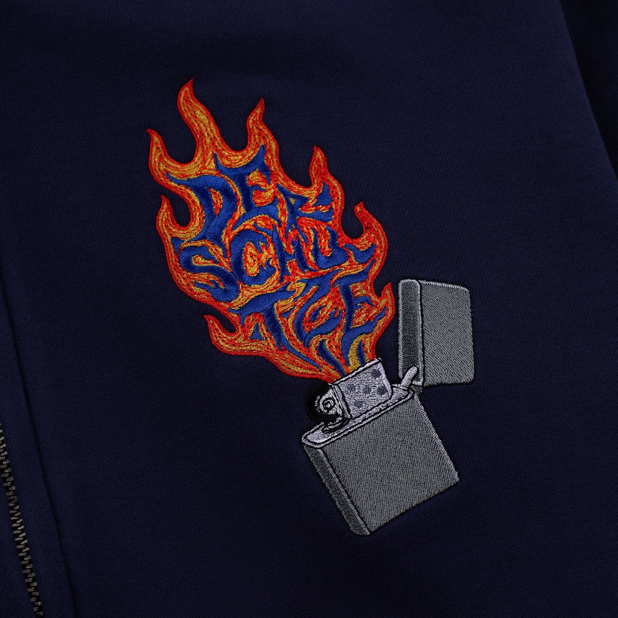"lighter" Zip Up navy - Image 3