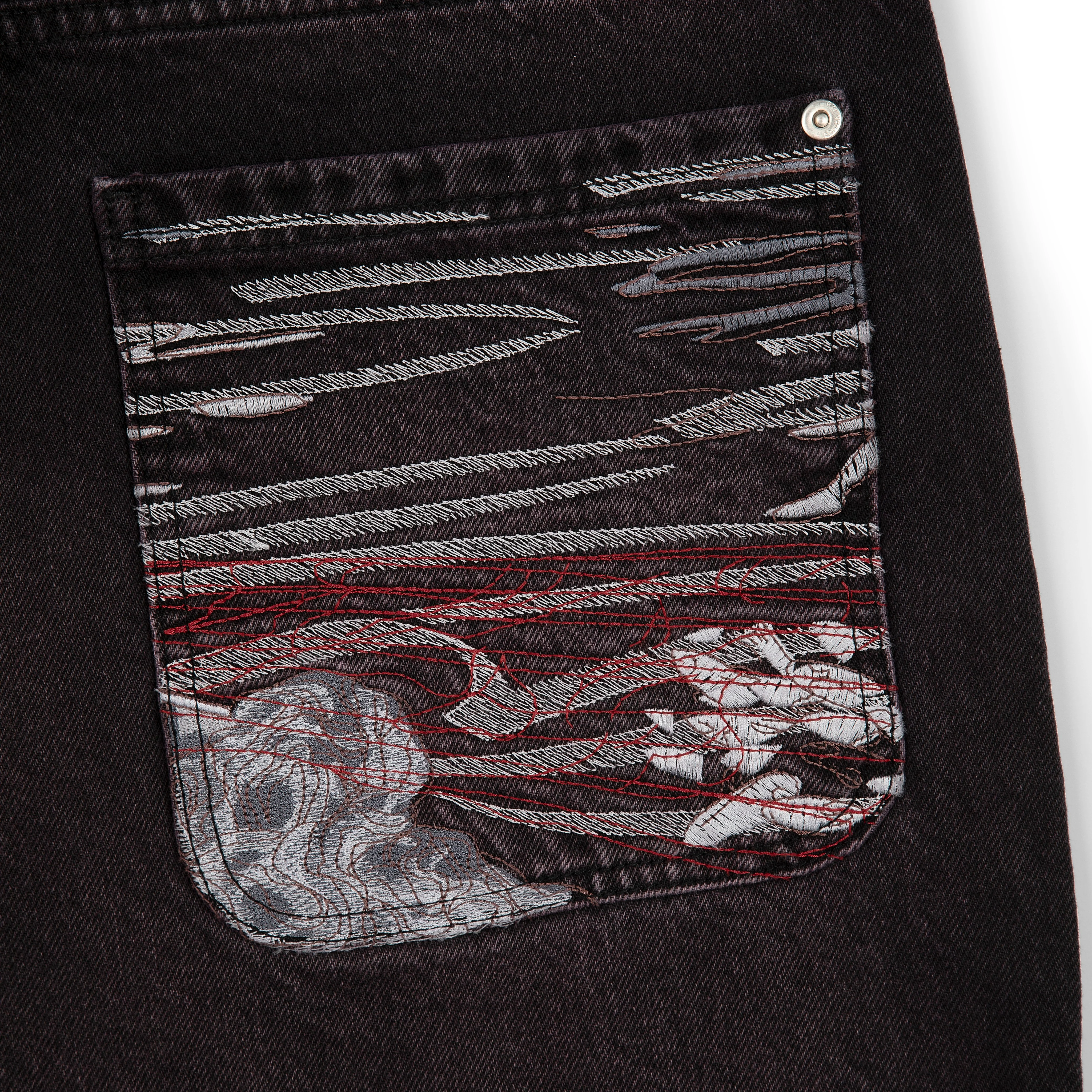 "lotus" denim black purple tint - Image 4