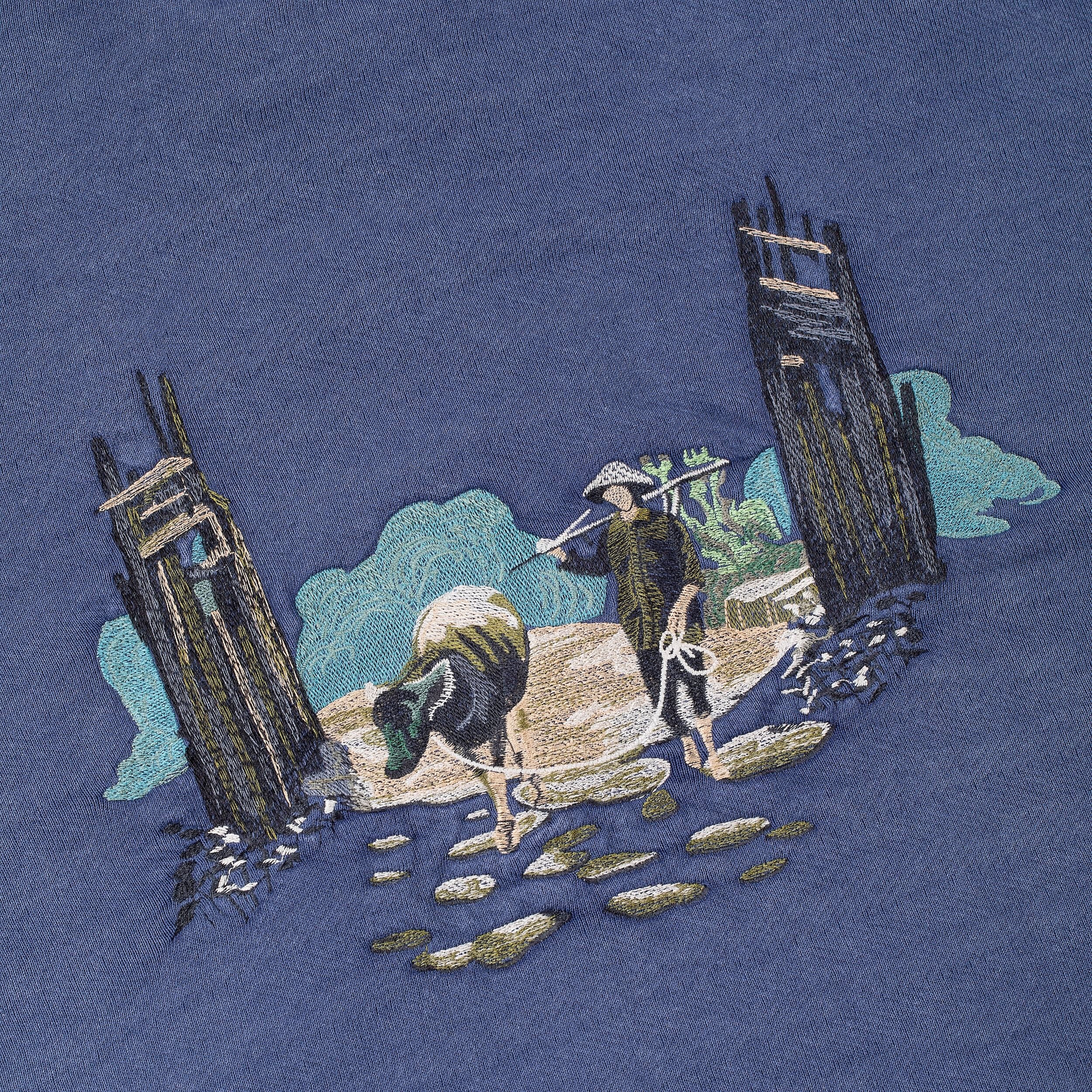 "lotus" Hoodie navy - Image 7